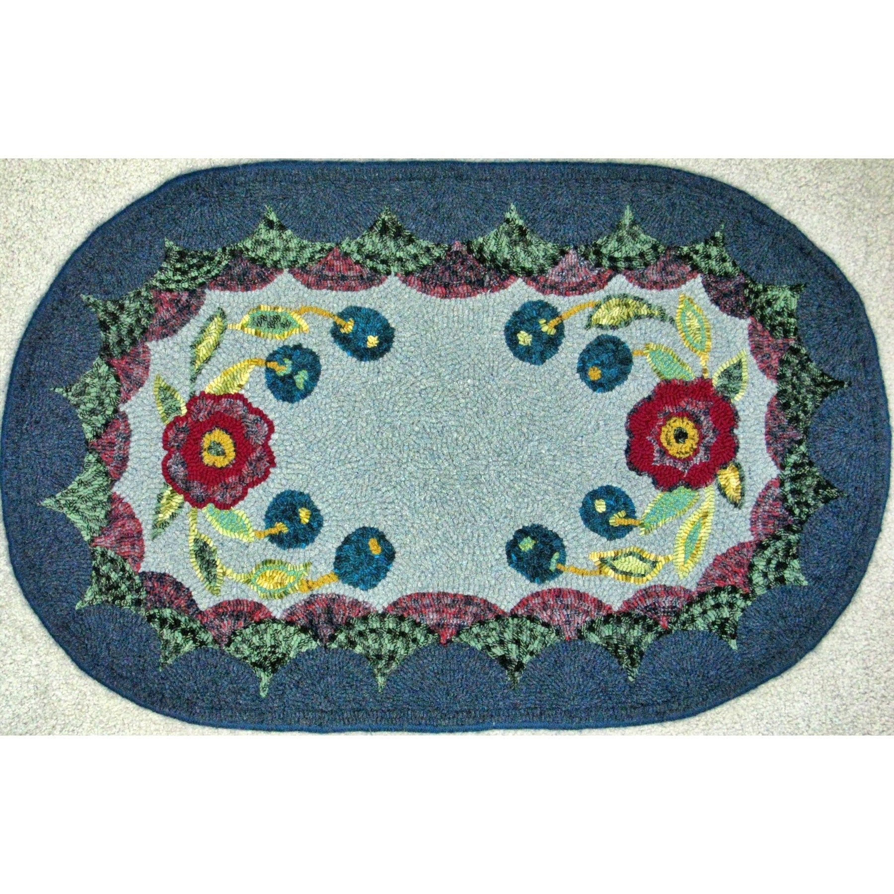Williams Antiques, rug hooked by Linda Bell