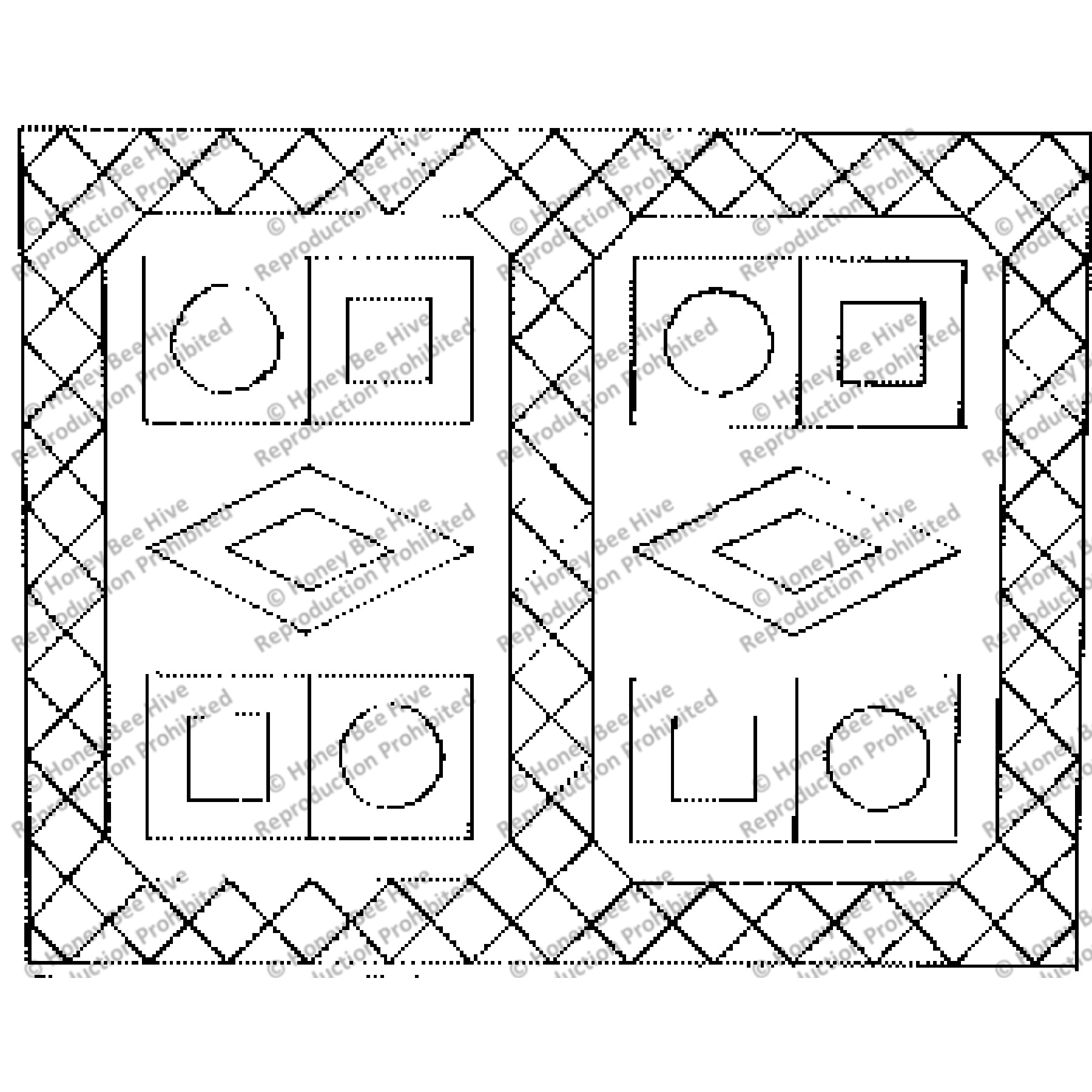 Southwest-II, rug hooking pattern