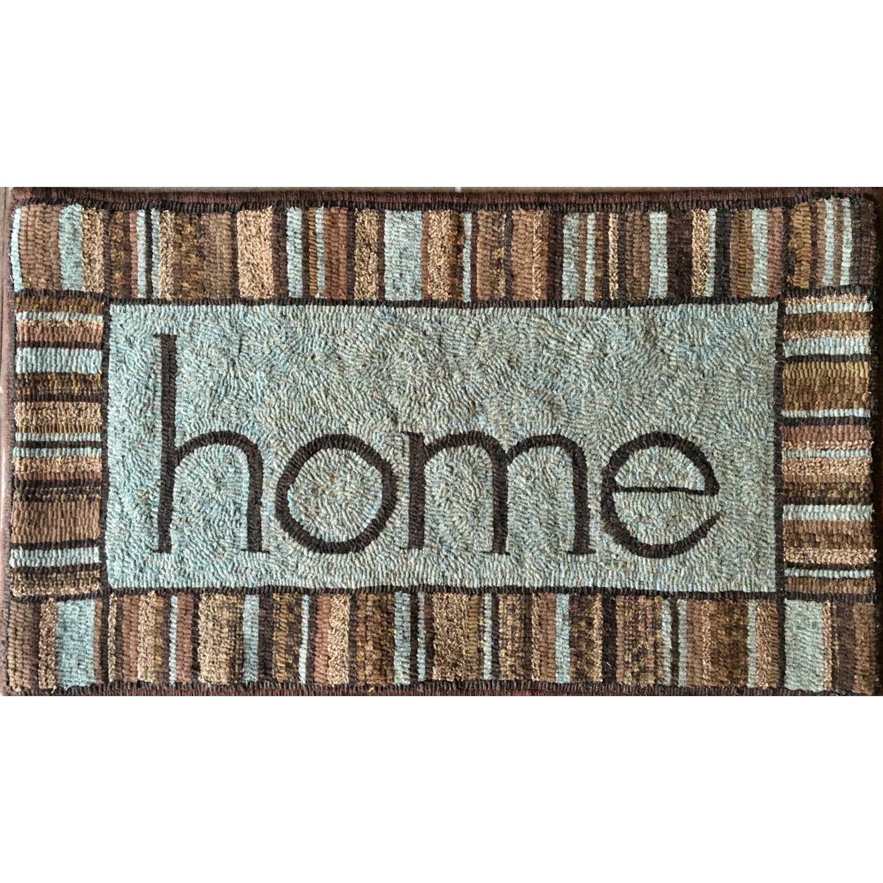Home, rug hooked by Linda Powell