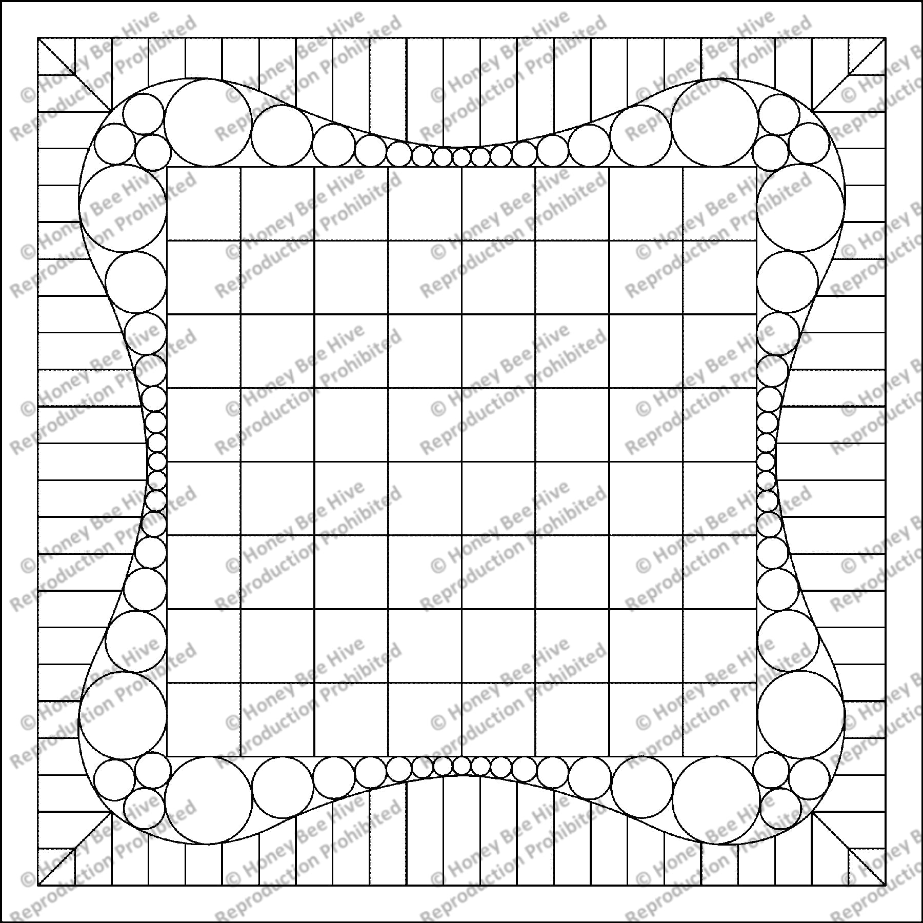 Geometric Stashbuster - Small, rug hooking pattern