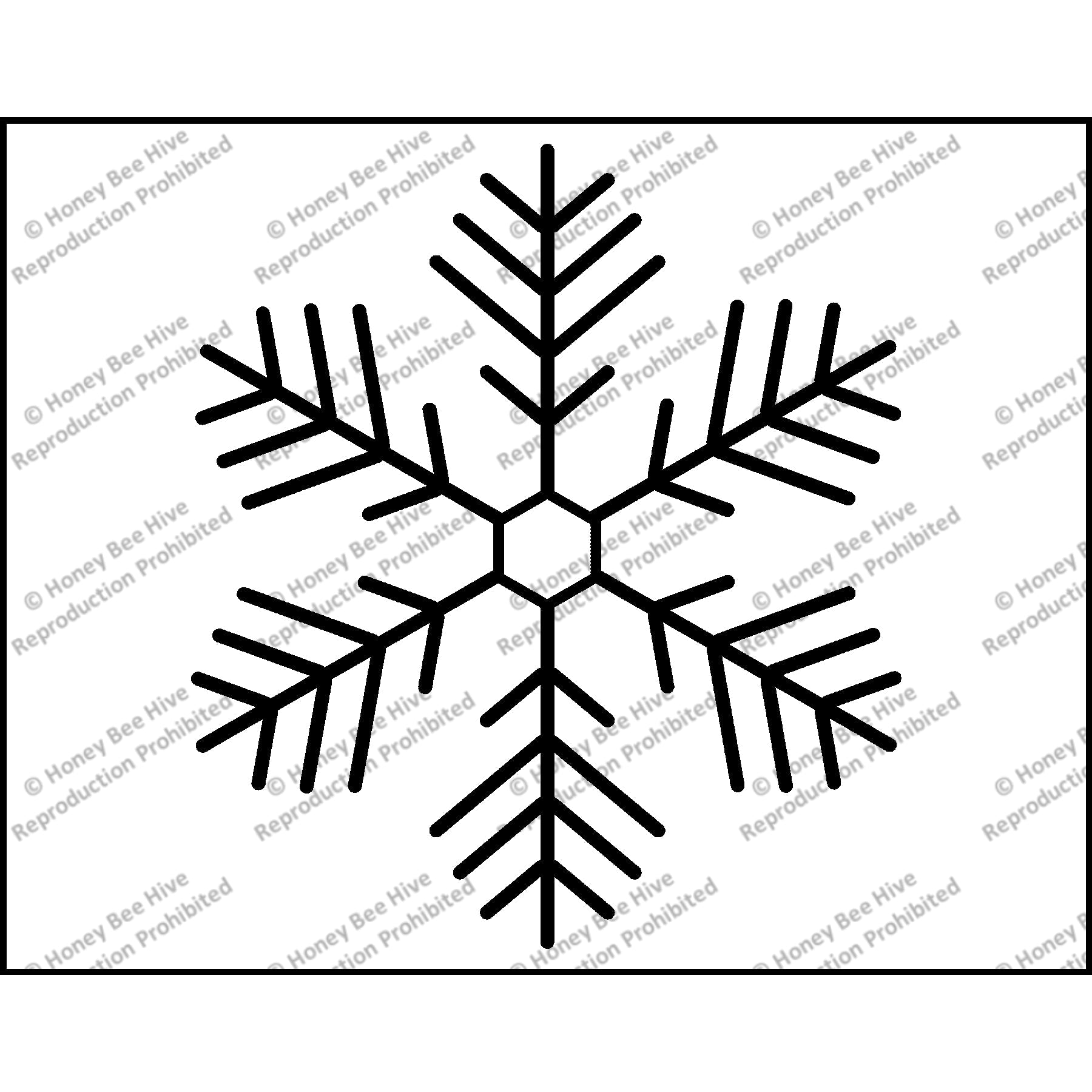 Snowflake, rug hooking pattern