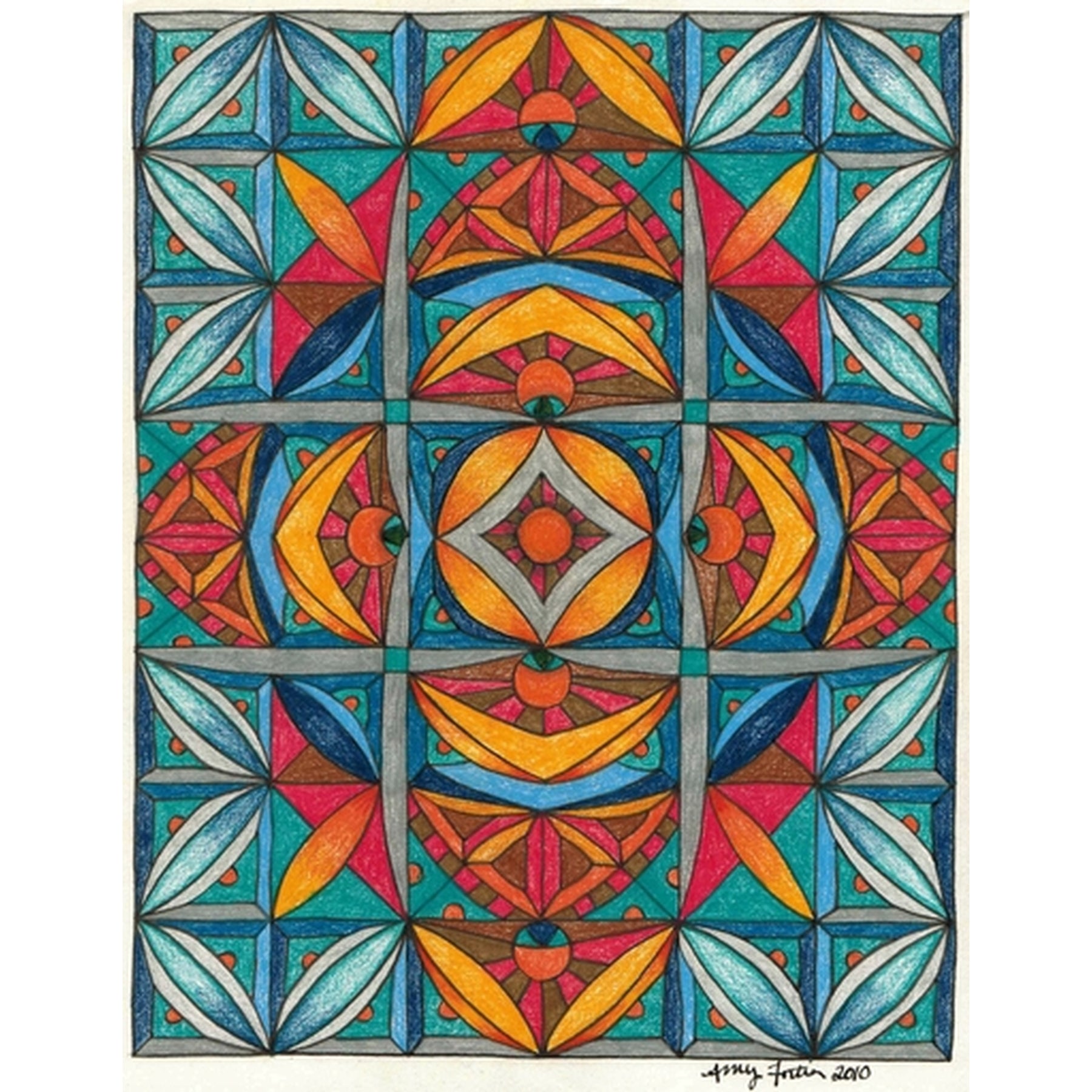 Bird of Paradise, rug hooking pattern