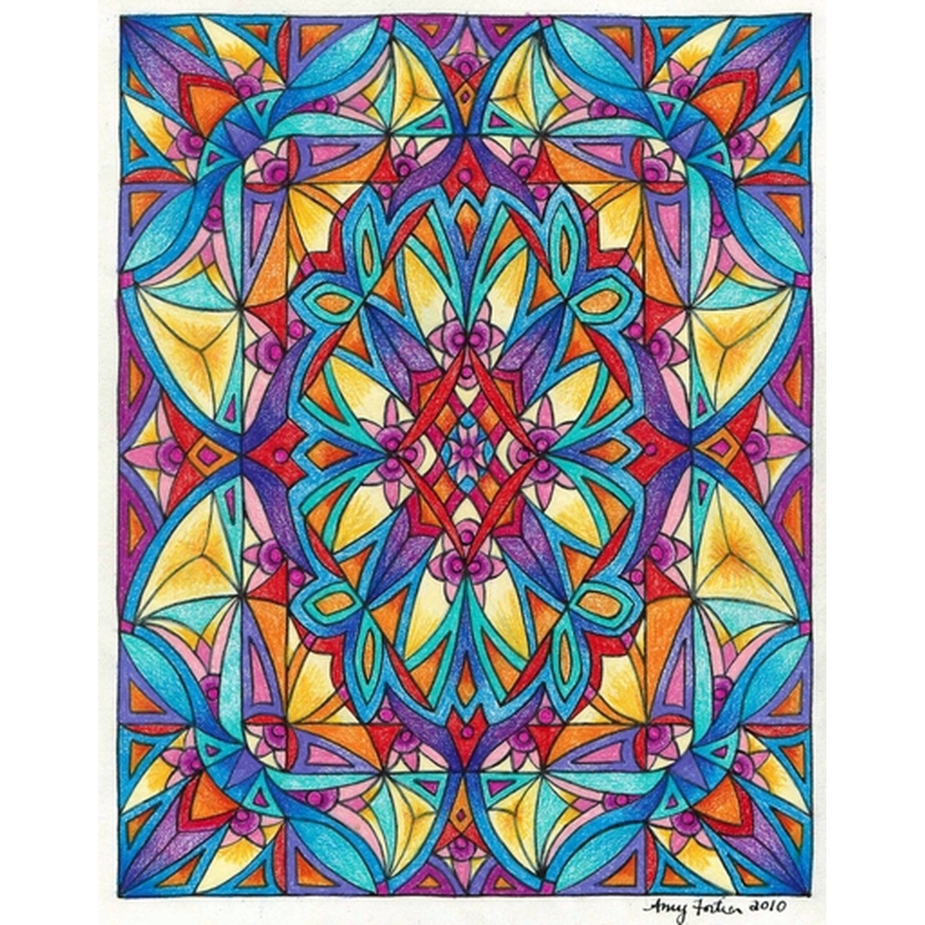 Crocus, rug hooking pattern