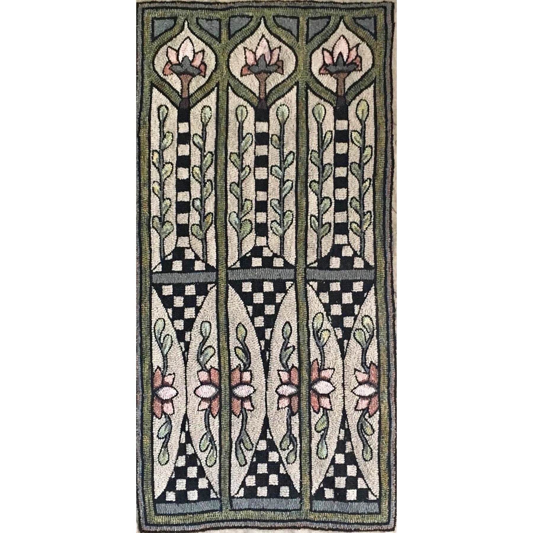 Saffron, rug hooking pattern