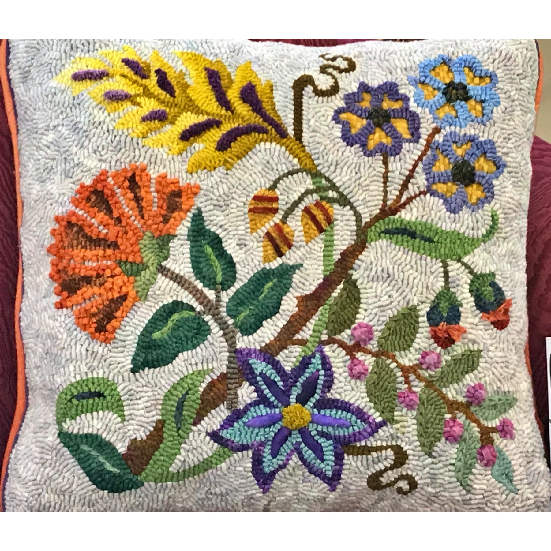 Gentry, rug hooked by Suzi Jones