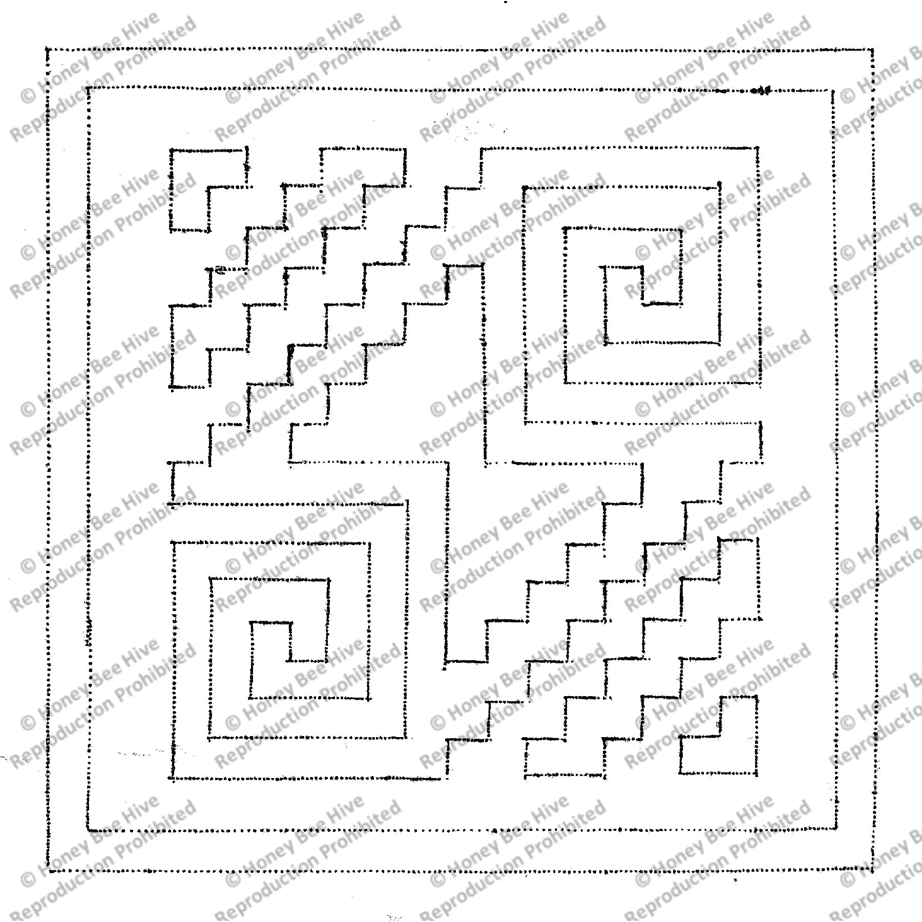 Nankowep, rug hooking pattern