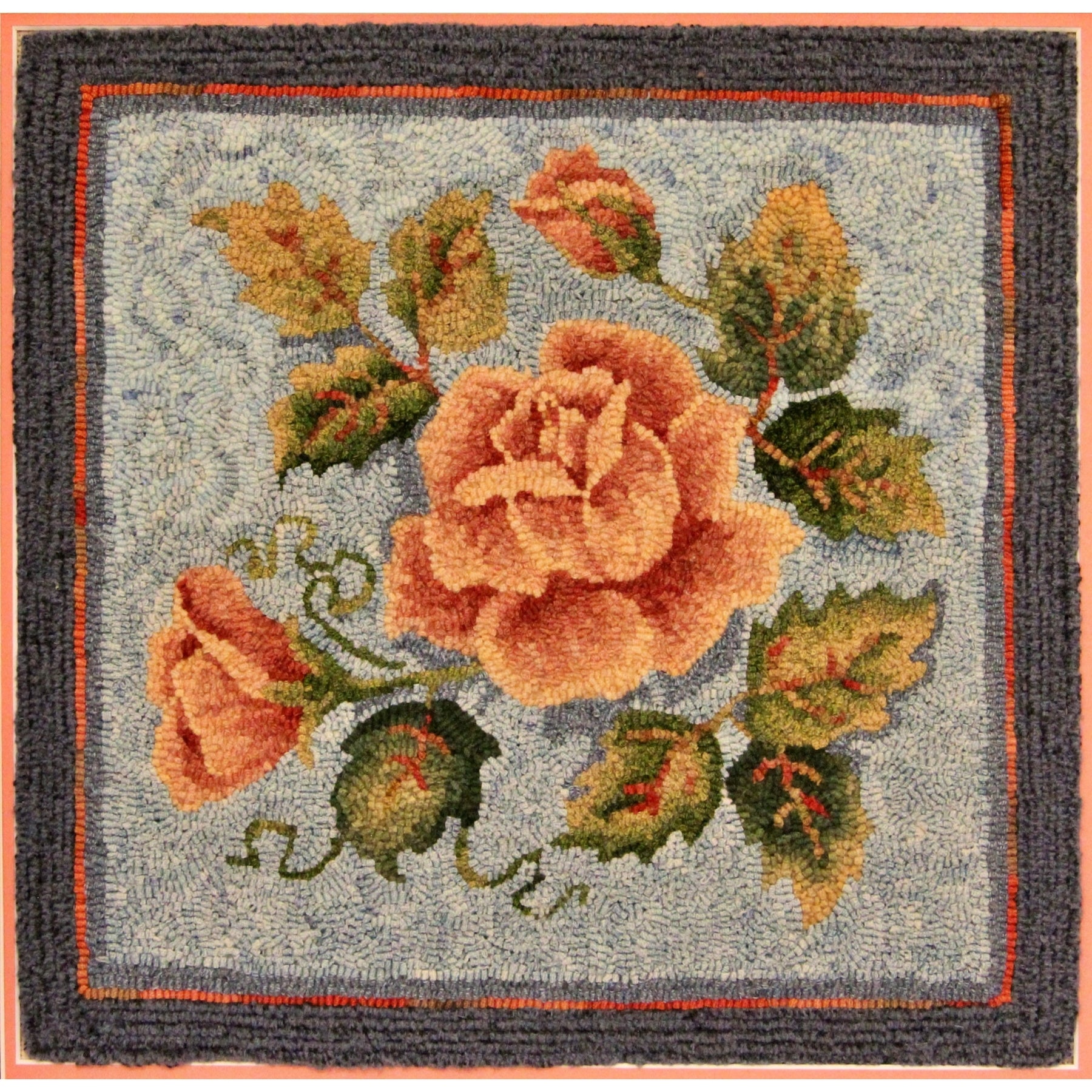Marie, rug hooked by Donna Allen