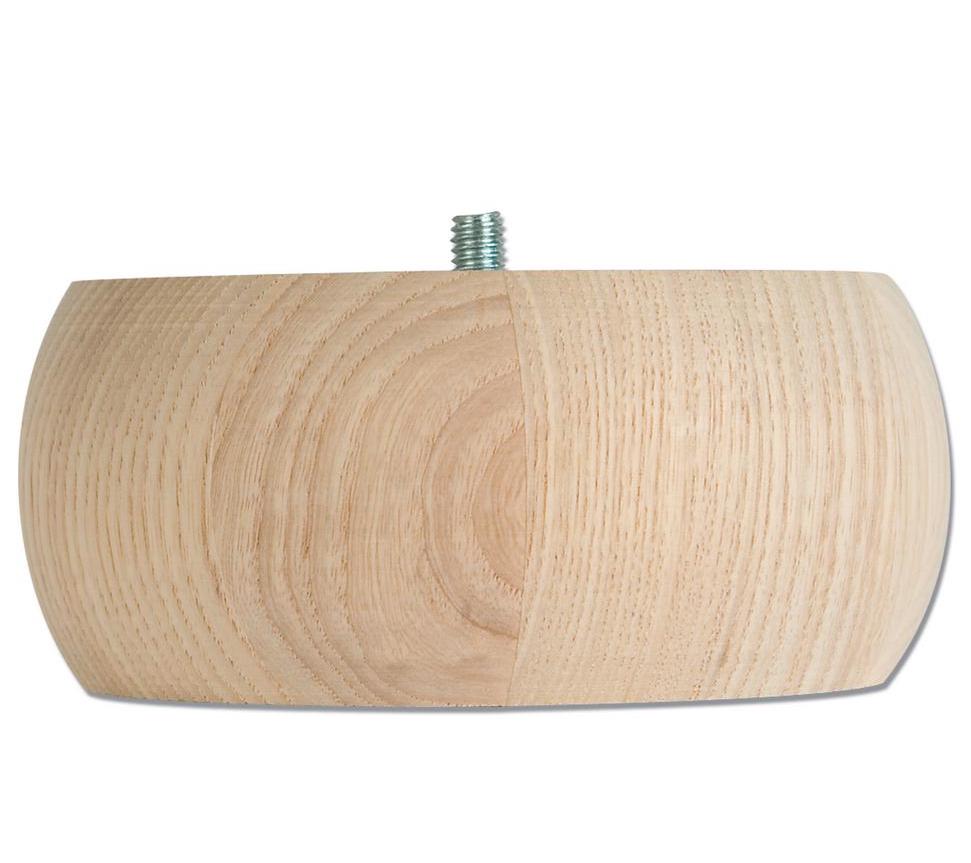 Round Bun Footstool Feet (Set of Four)