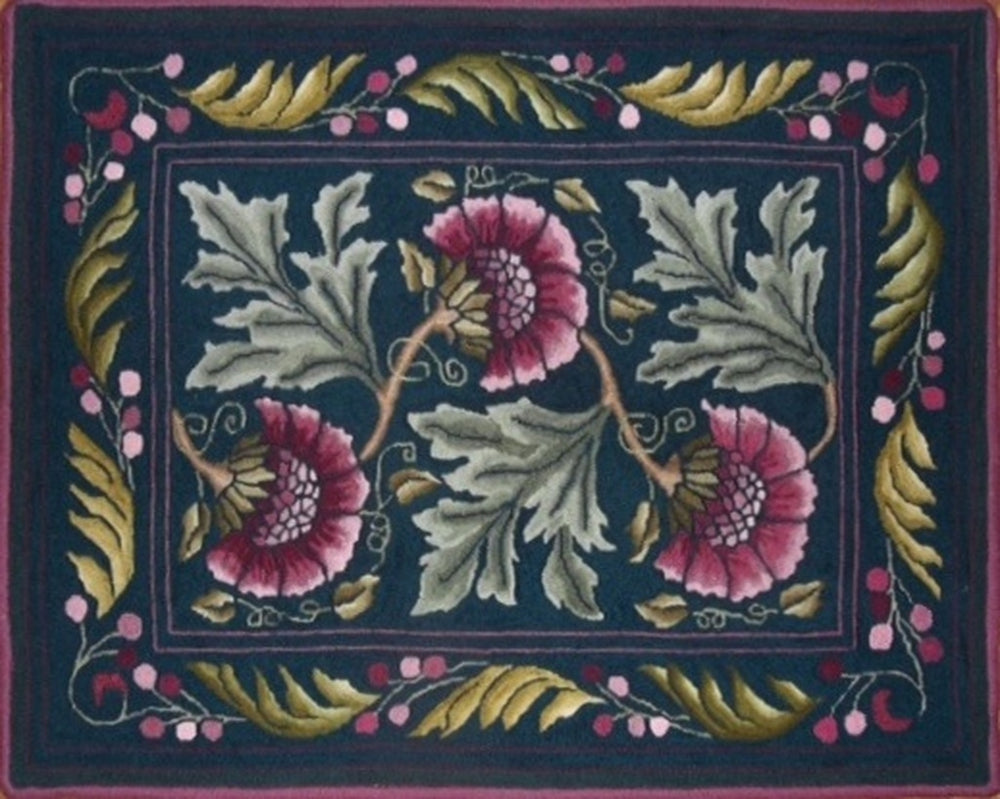 William Morris inspired Rug Hooking Patterns