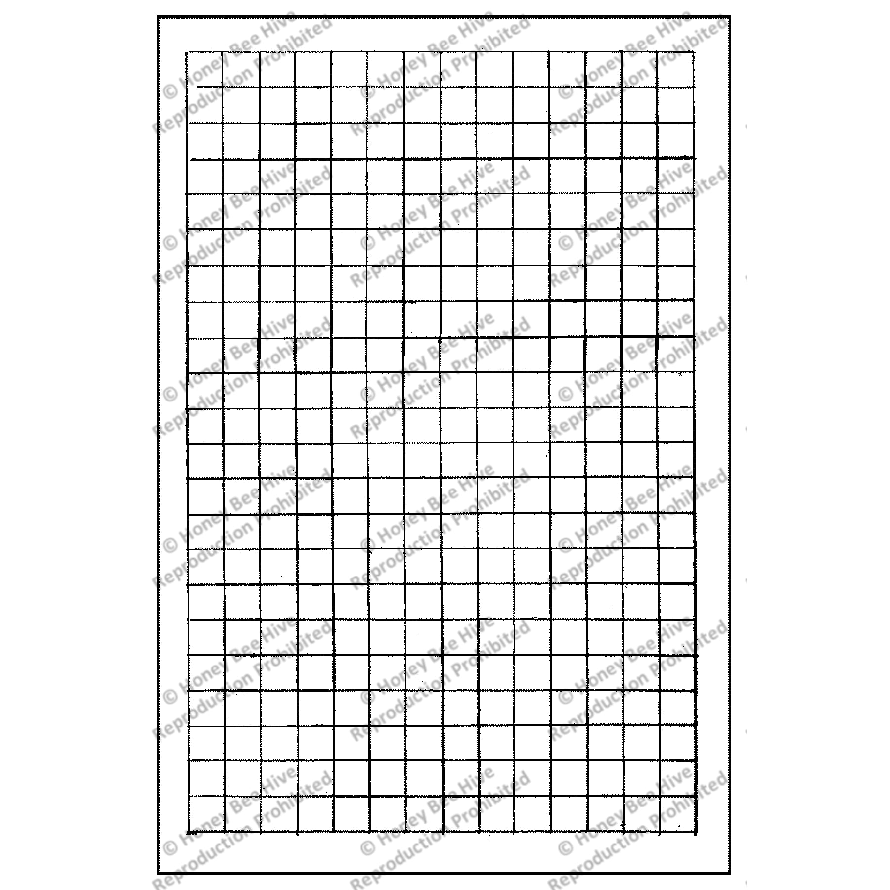 Gilbert Grid, rug hooking pattern