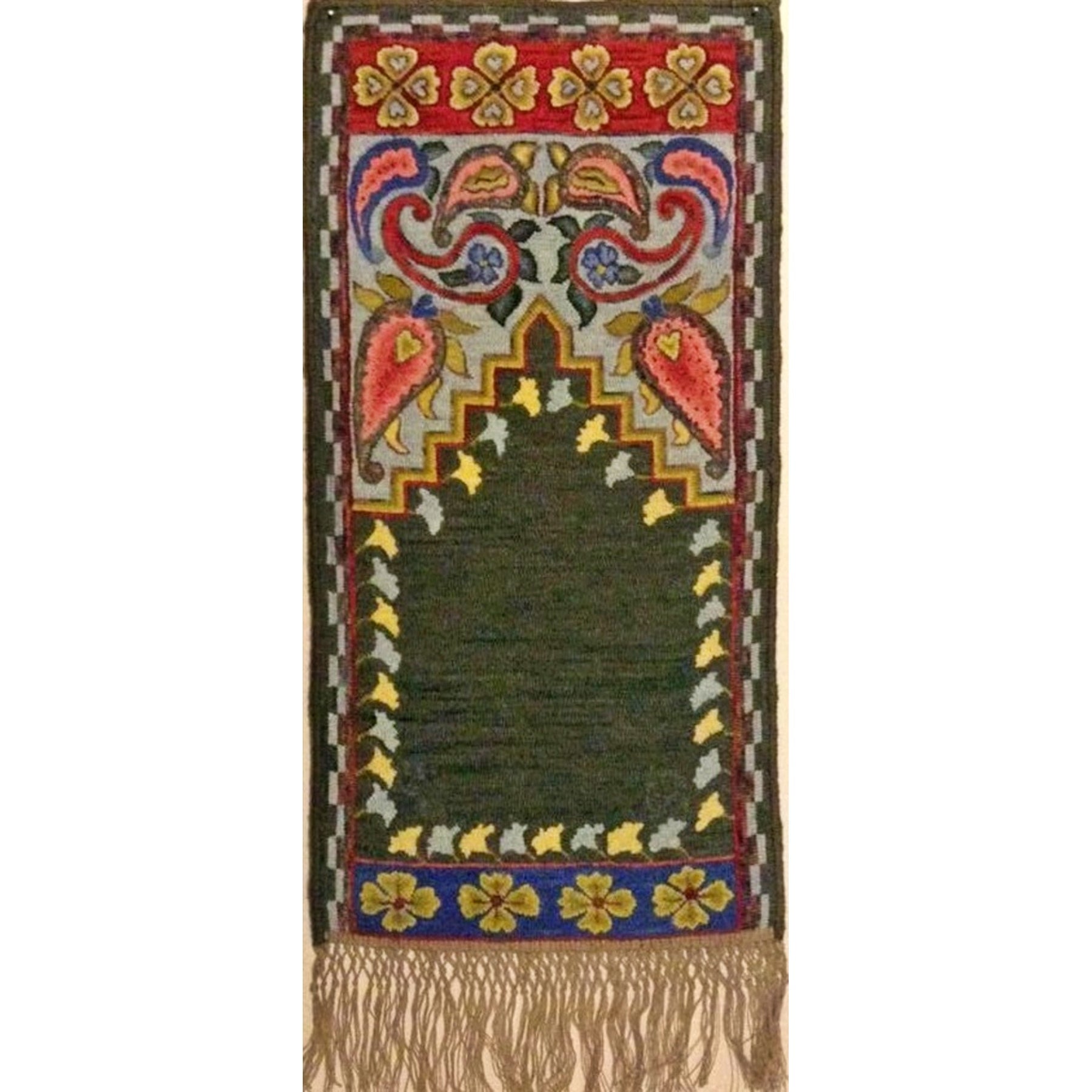 Faith Prayer, rug hooked by Patty Piek-Groth