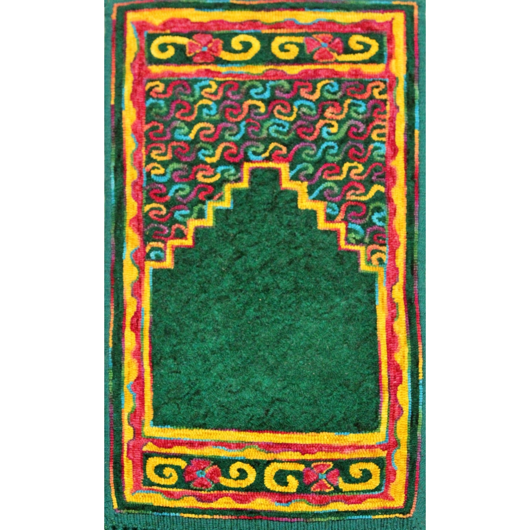 Hope Prayer, rug hooked by Melissa Pattacini