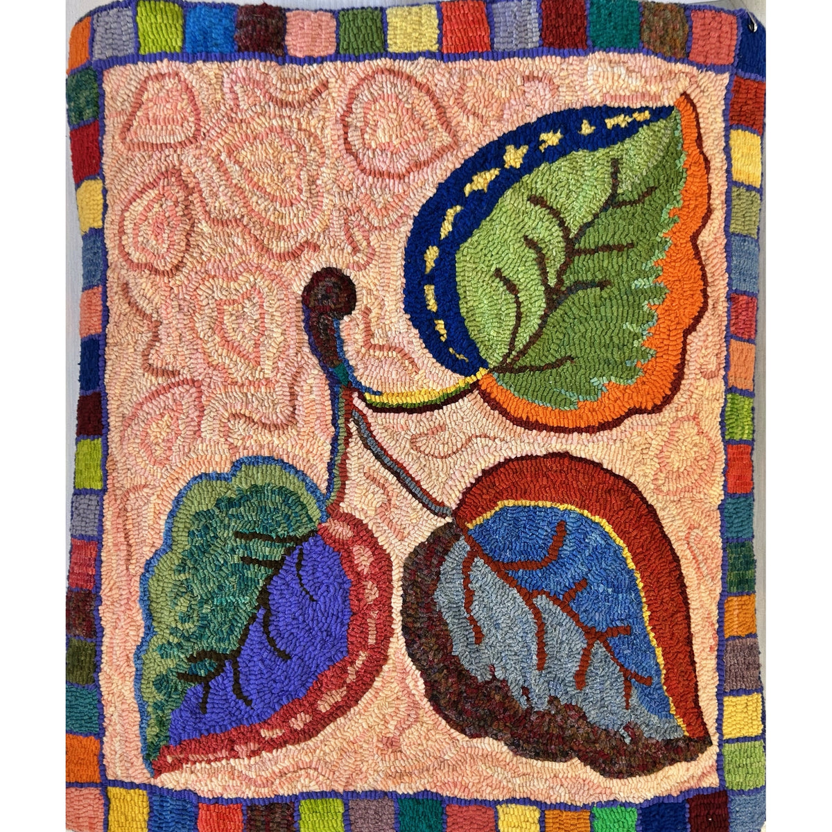 Fantasy, rug hooked by Carol Whitehead