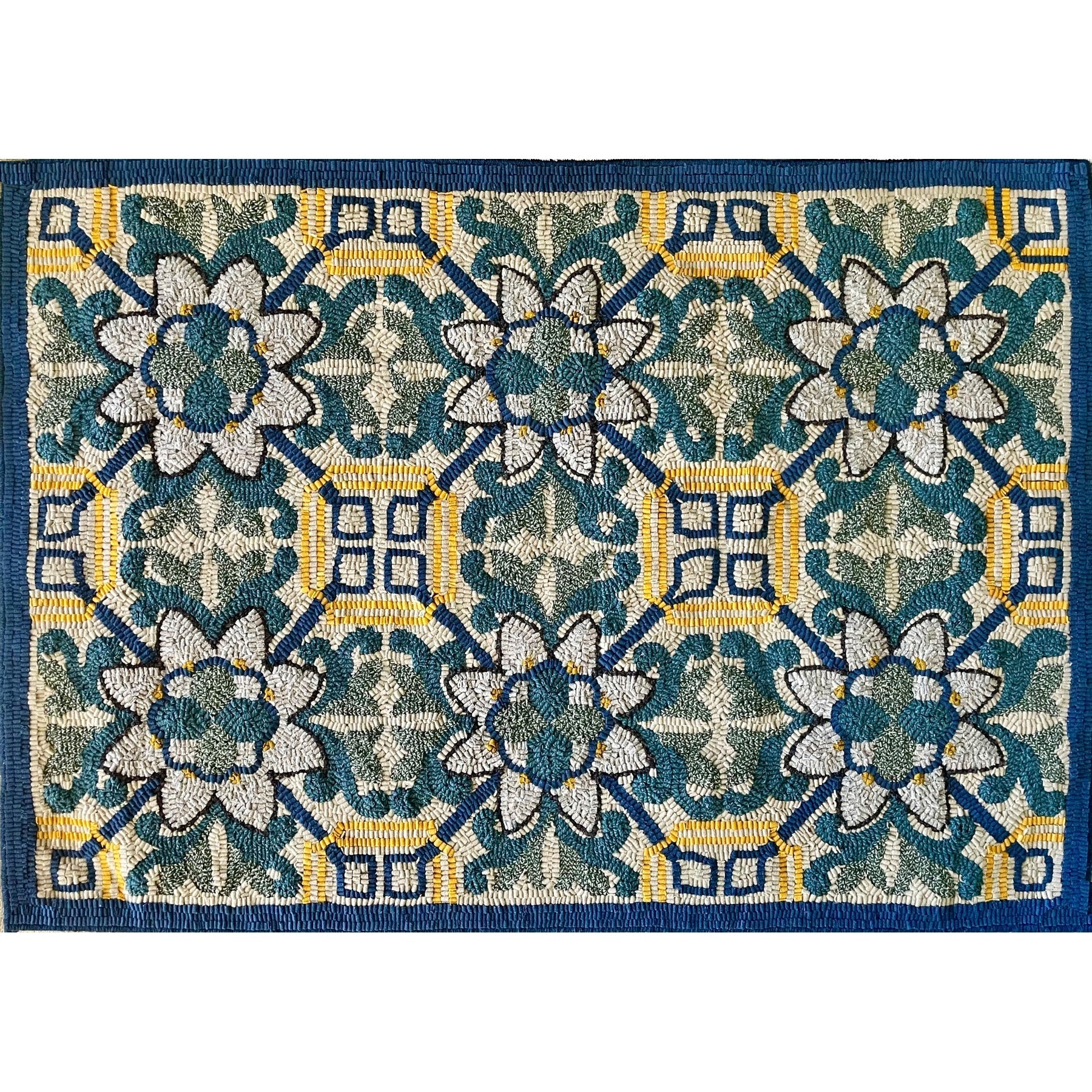 St. Augustine, rug hooked by Cay Dykes