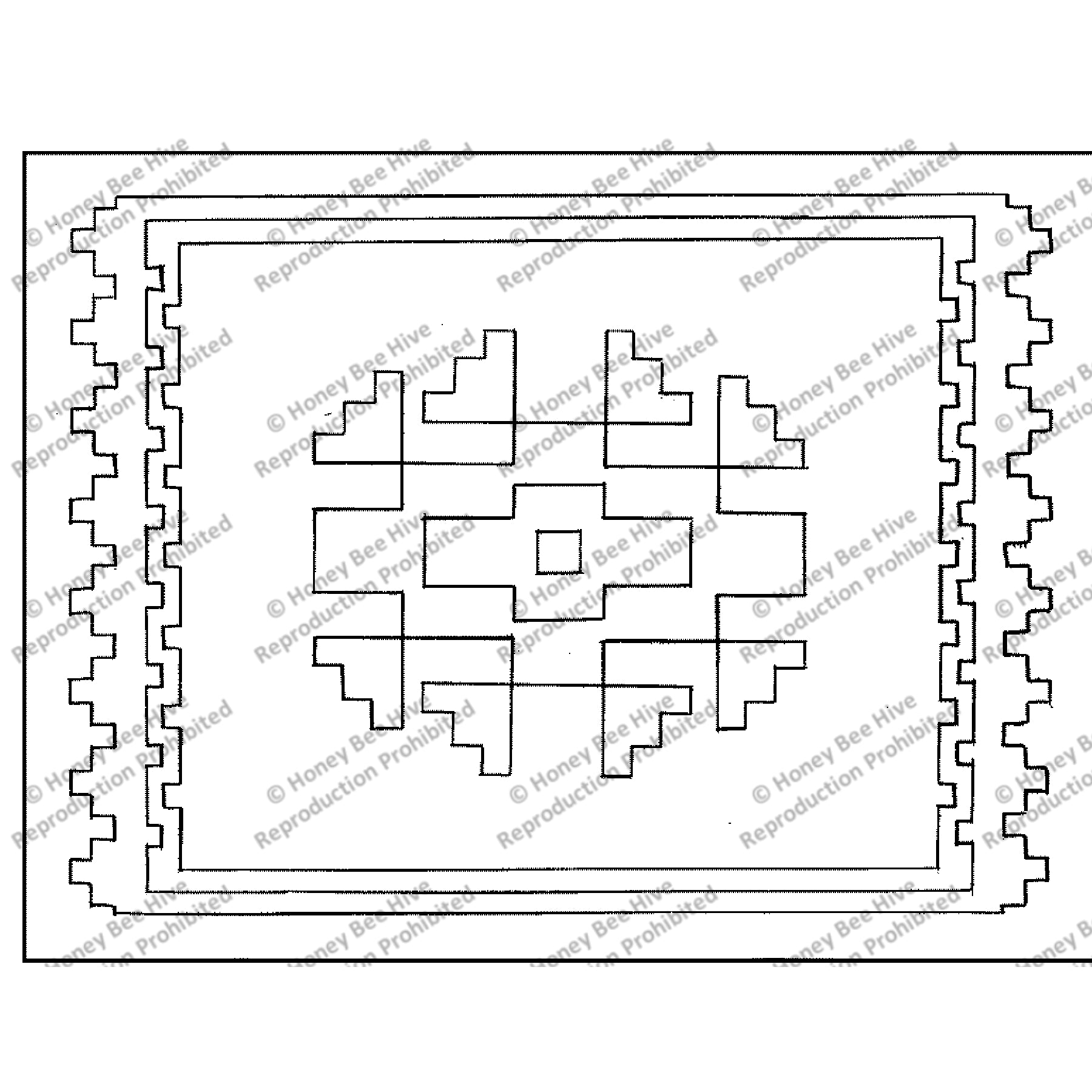 Navajo (Little), rug hooking pattern