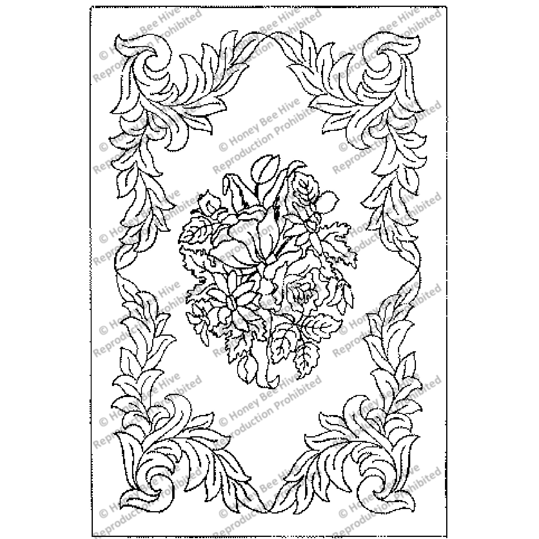 Jubilee, rug hooking pattern