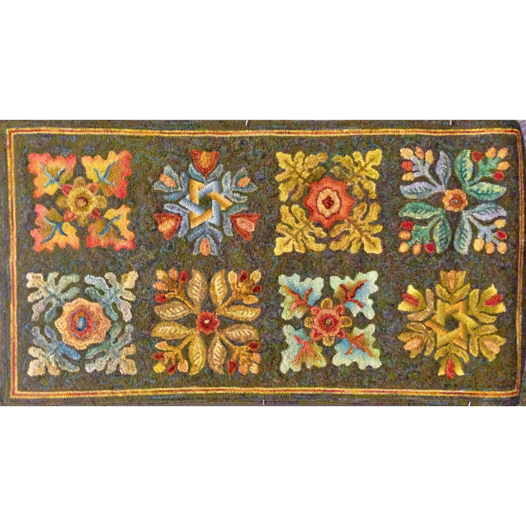 Nostalgia, rug hooked by Jan Winter