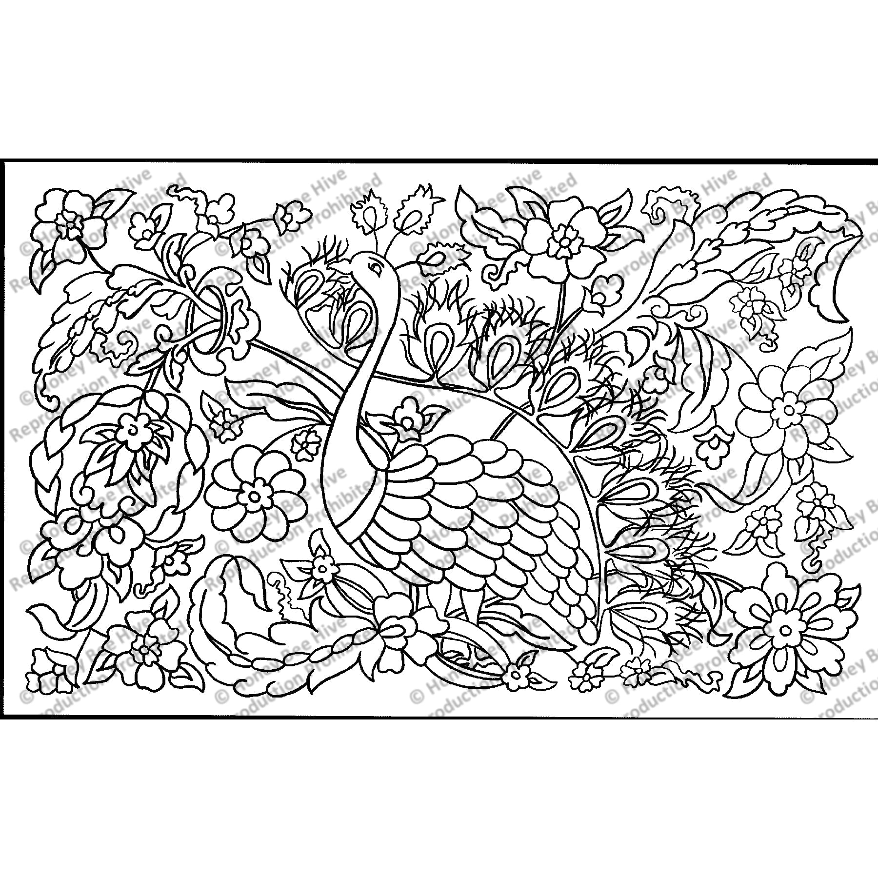 Tulay Firescreen, rug hooking pattern