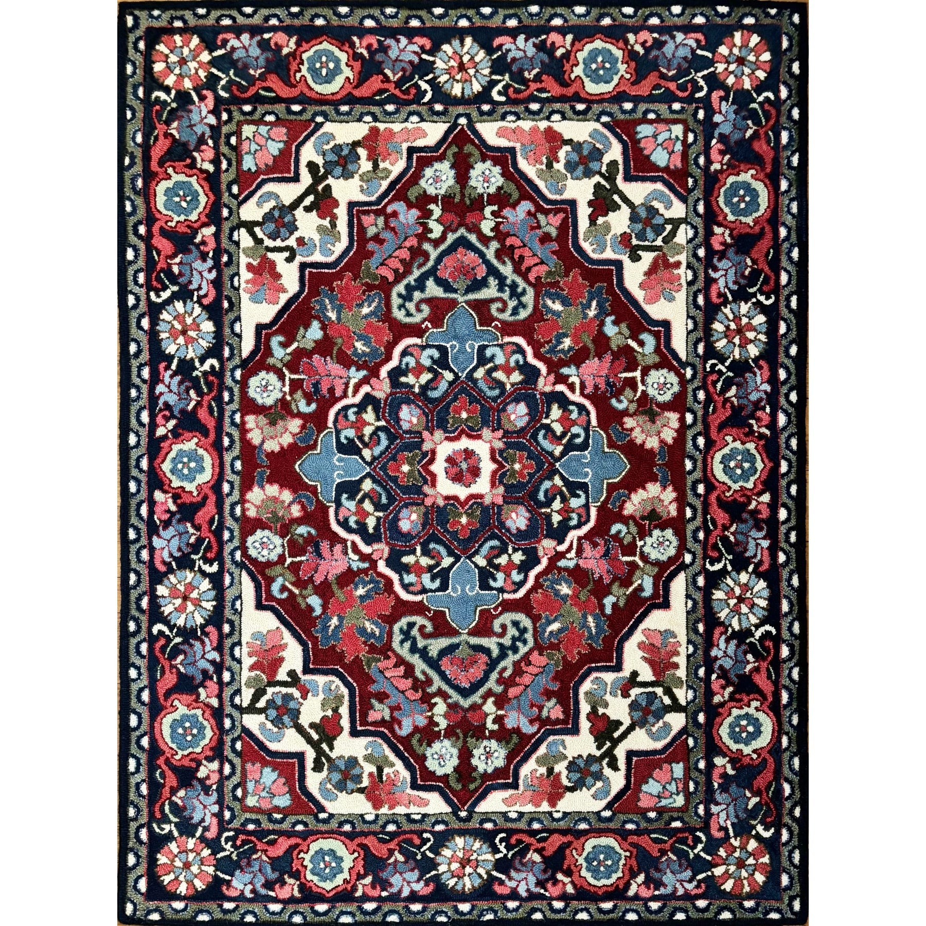 Georavan, rug hooked by Betsy Engel