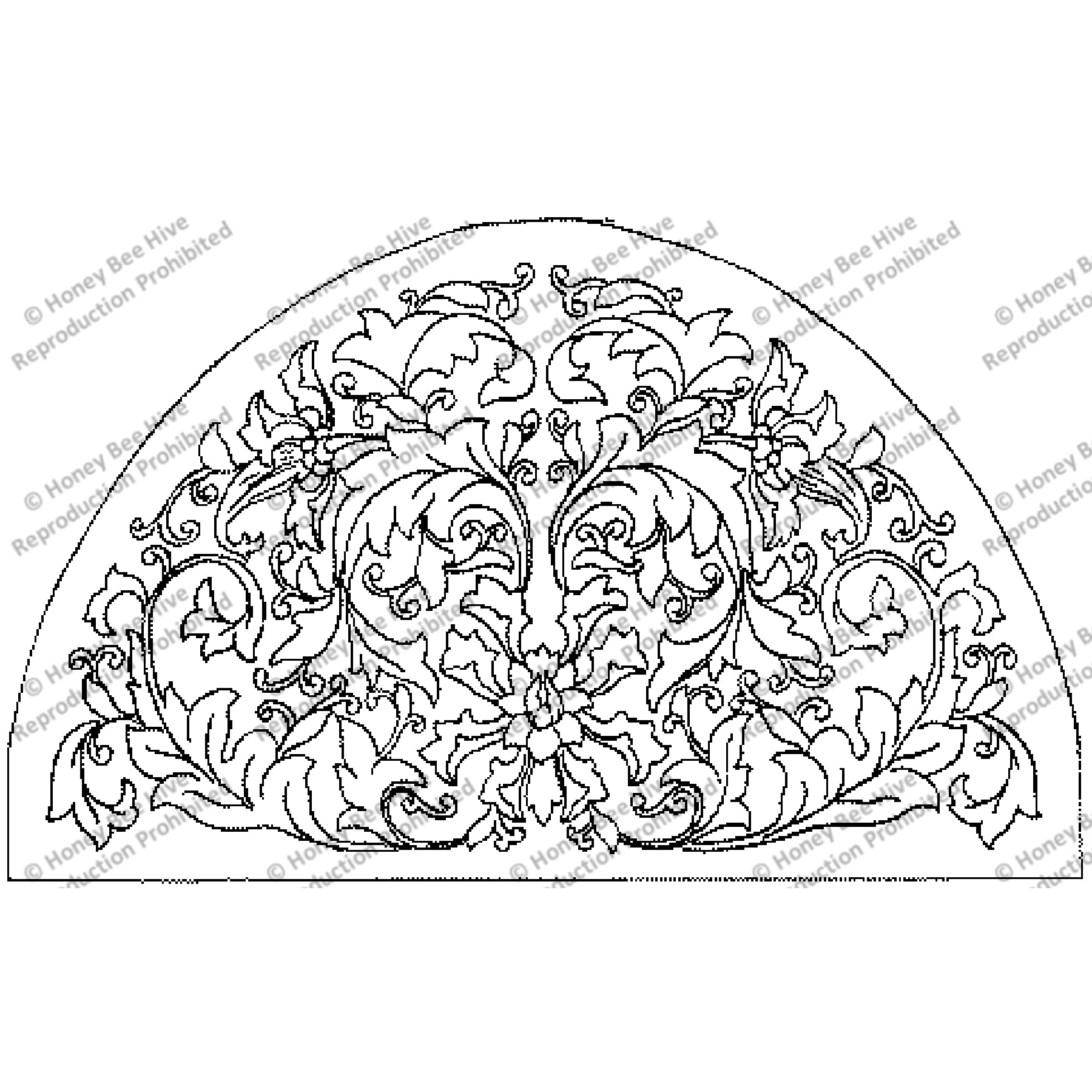 Rug Hooking Pattern: Heraldry (1191) | Honey Bee Hive Rug Hooking ...