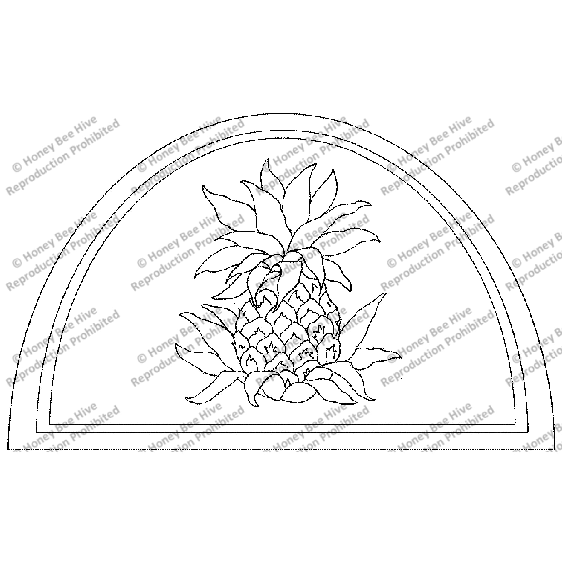 Hospitality, rug hooking pattern