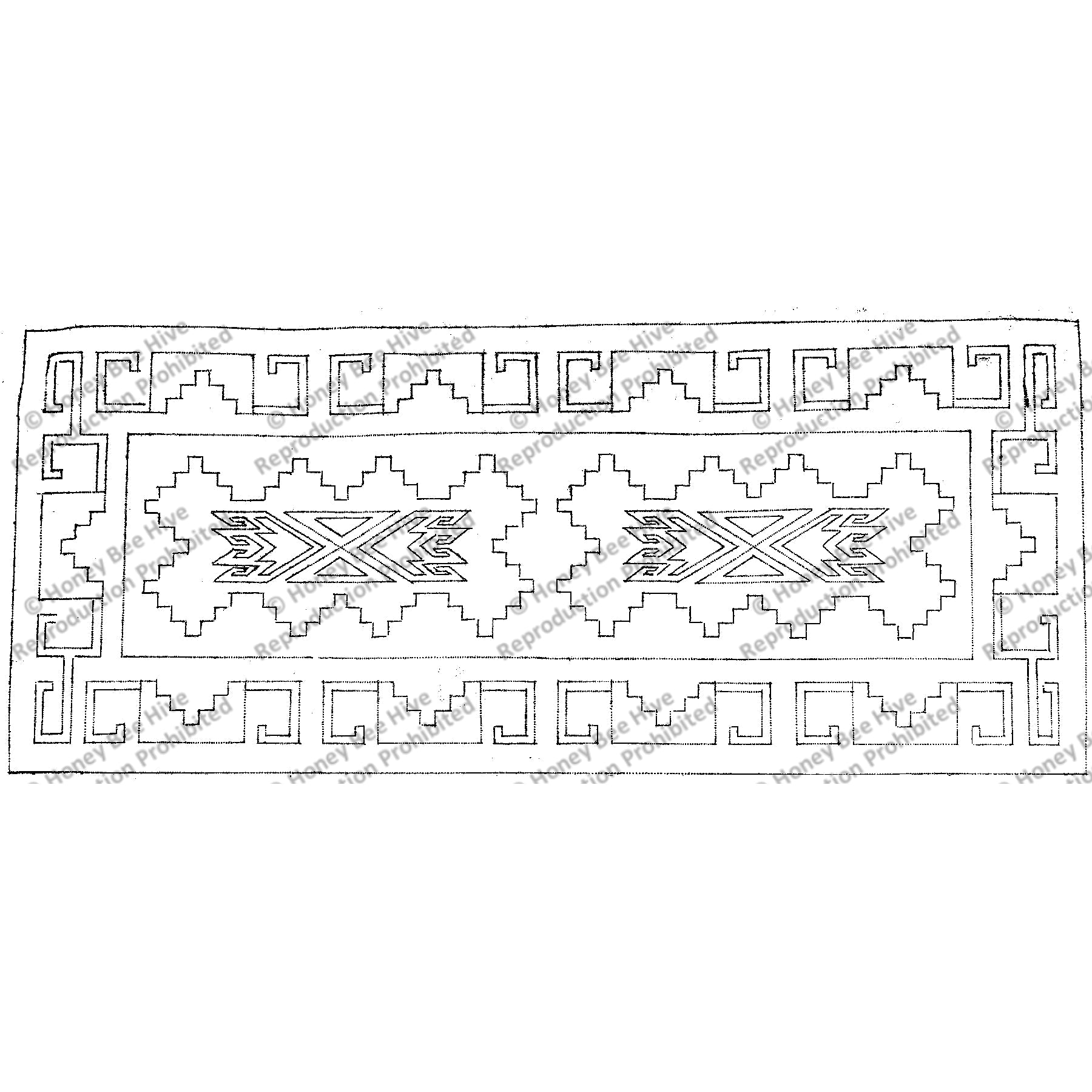 Crystal Waters, rug hooking pattern