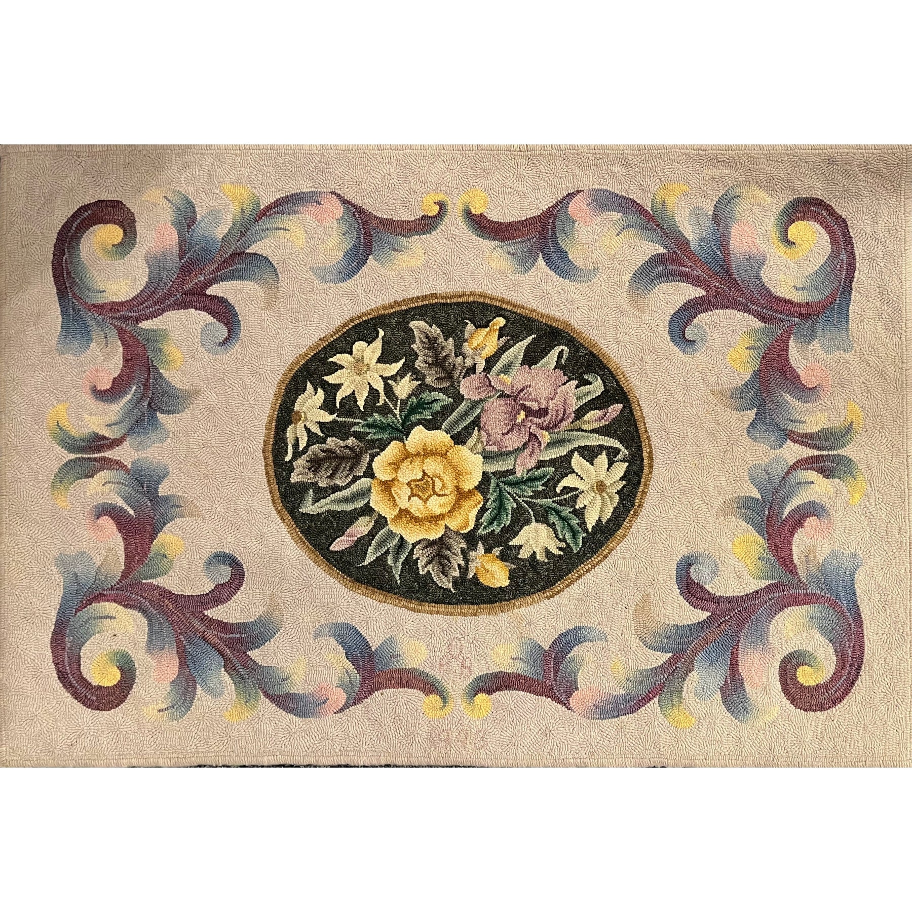 Jennifer, rug hooked by Patty Piek-Groth