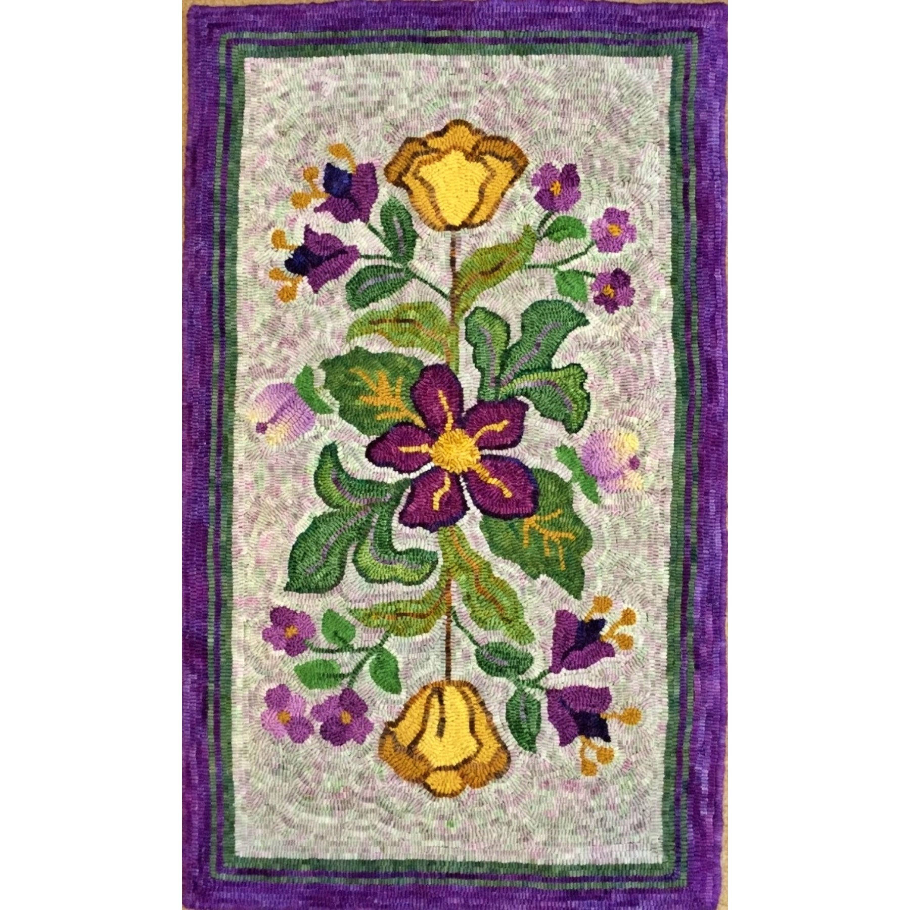 Nice and Easy, rug hooked by Margaret Bedle