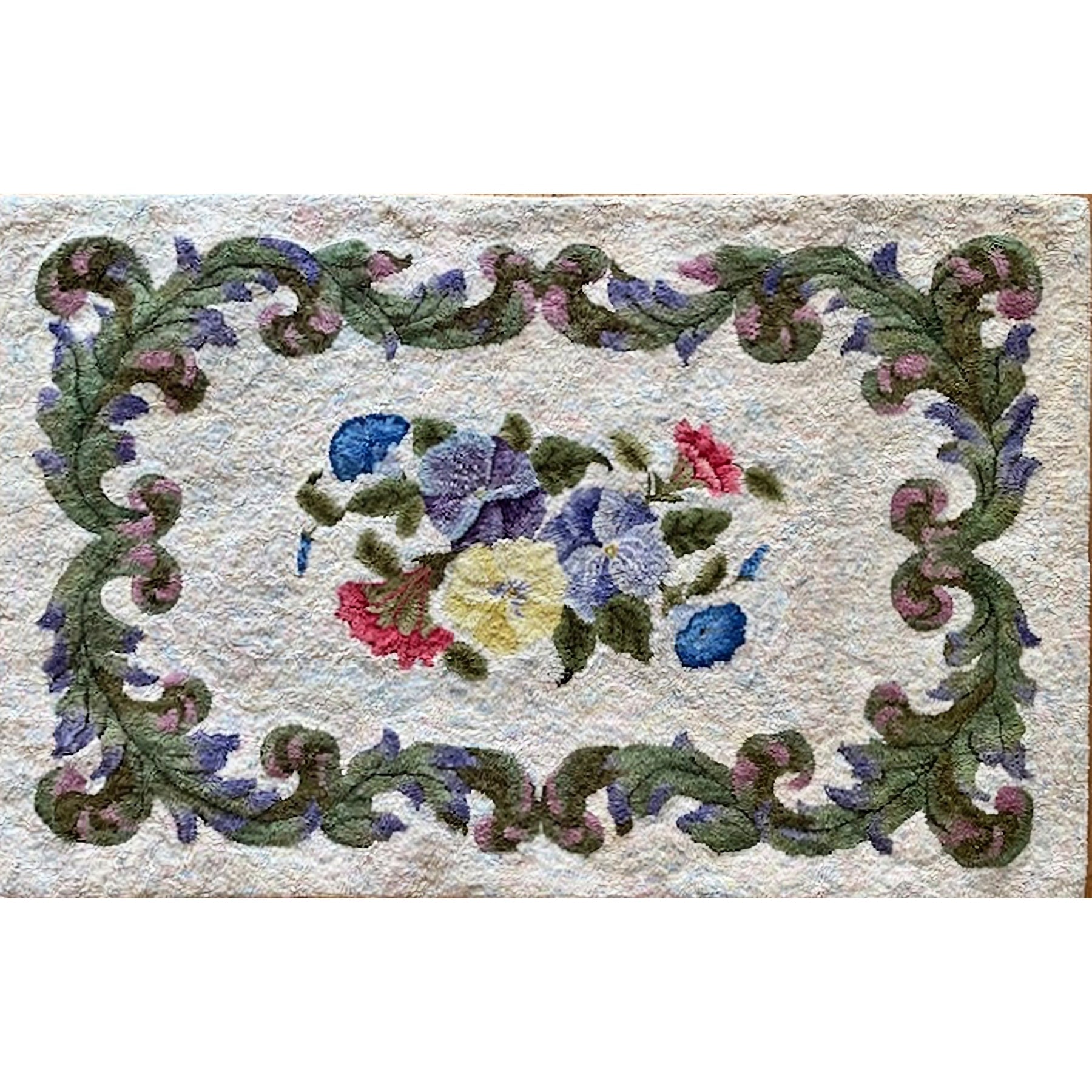 Melanie, rug hooked by Jenna Sleeper