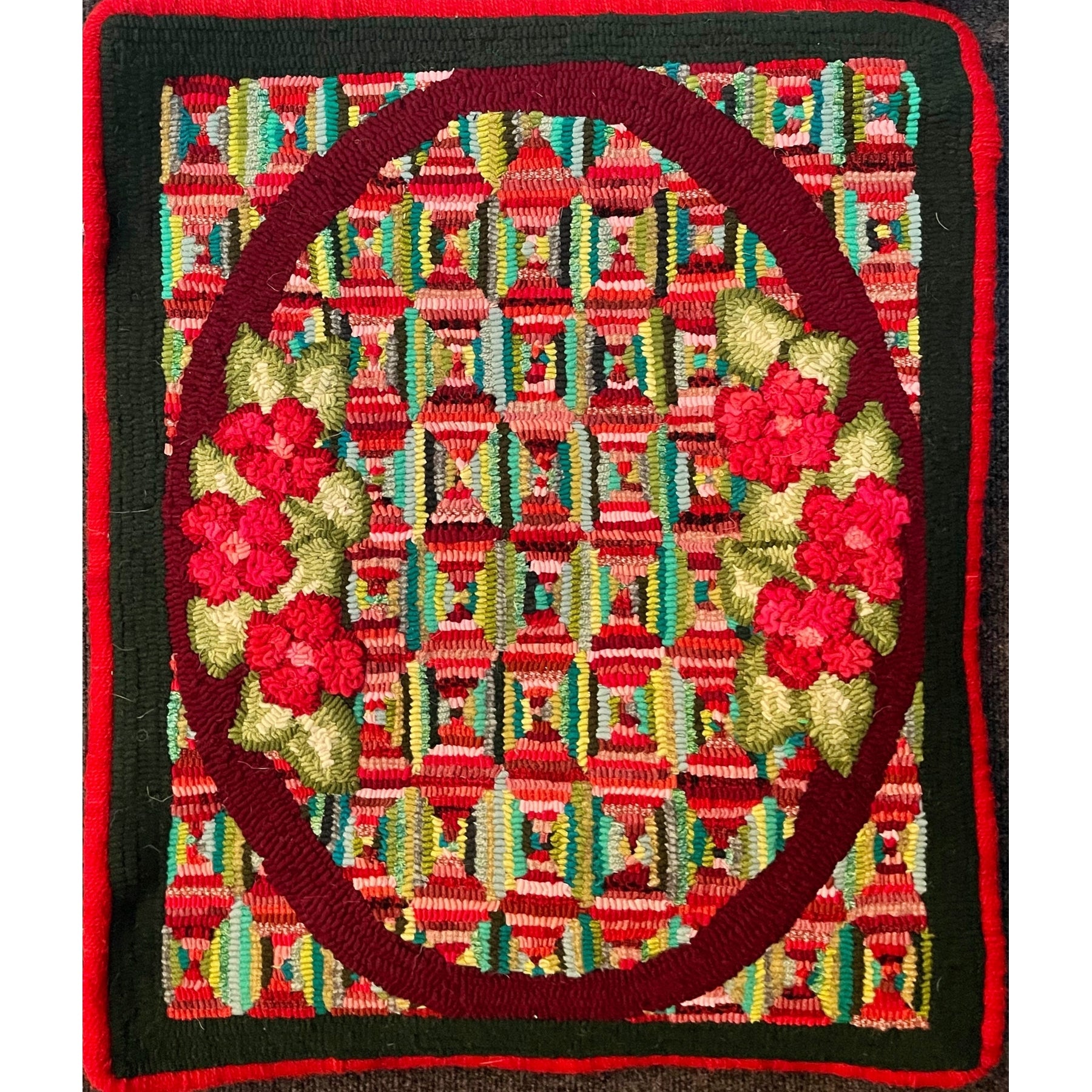 Grandmother's Rug, rug hooked by Anita Gillis