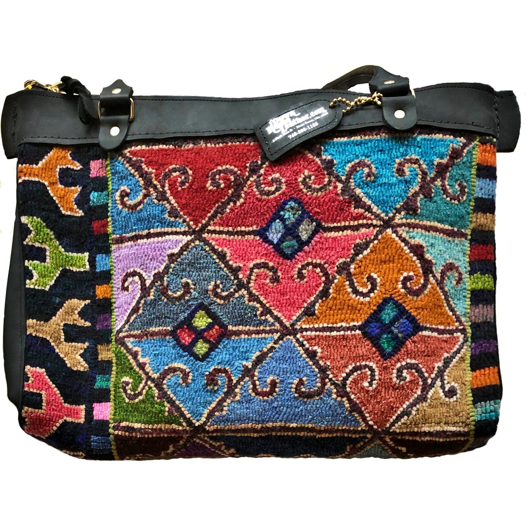 Cankiri, rug hooked by Gina Paschal (bag, adapt.)