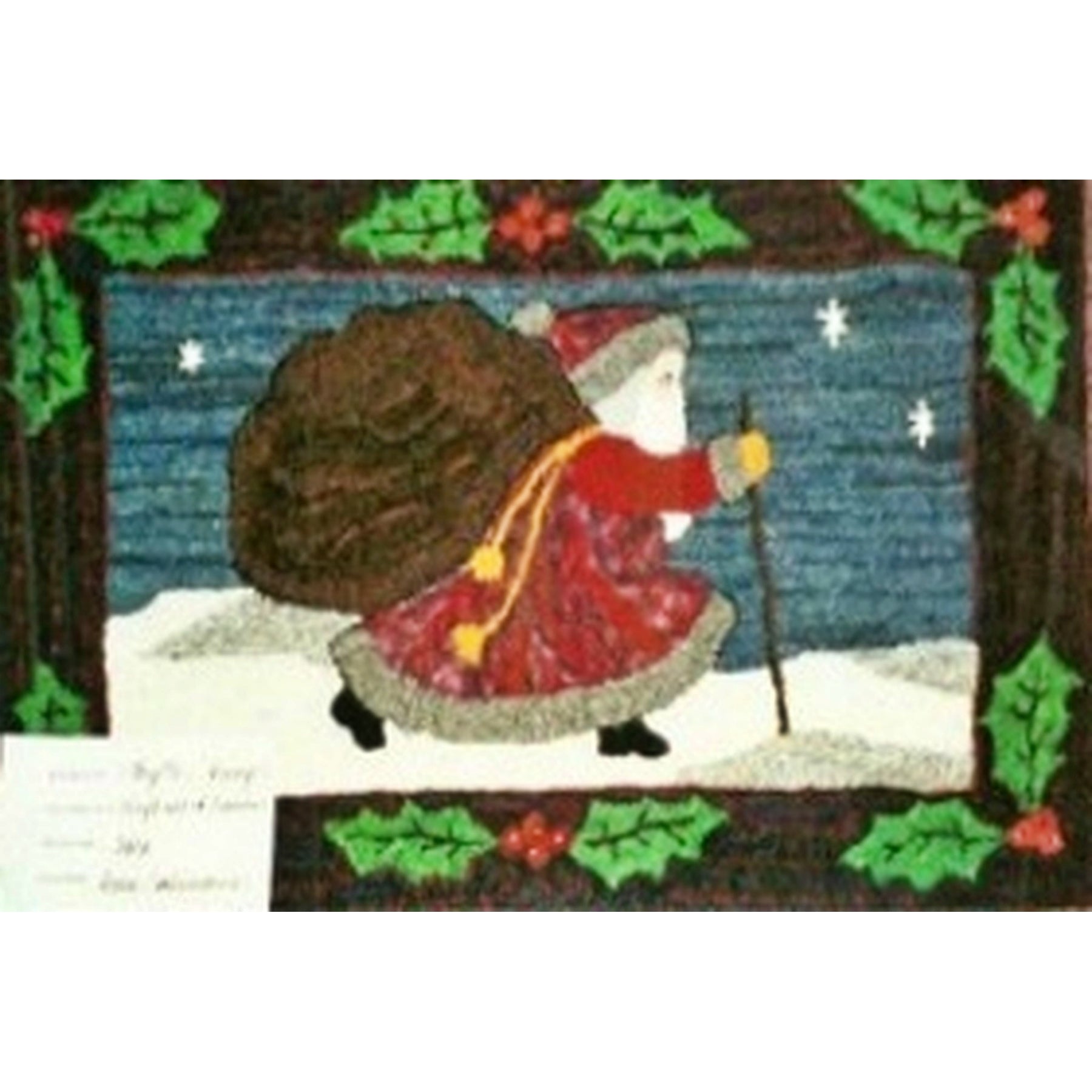 Bag Full of Goodies, rug hooked by Phyllis Sturgis