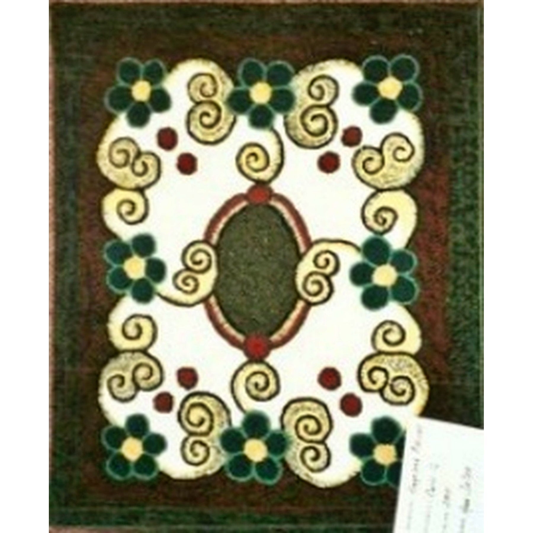 Curli-Q, rug hooked by Angeleen Malone