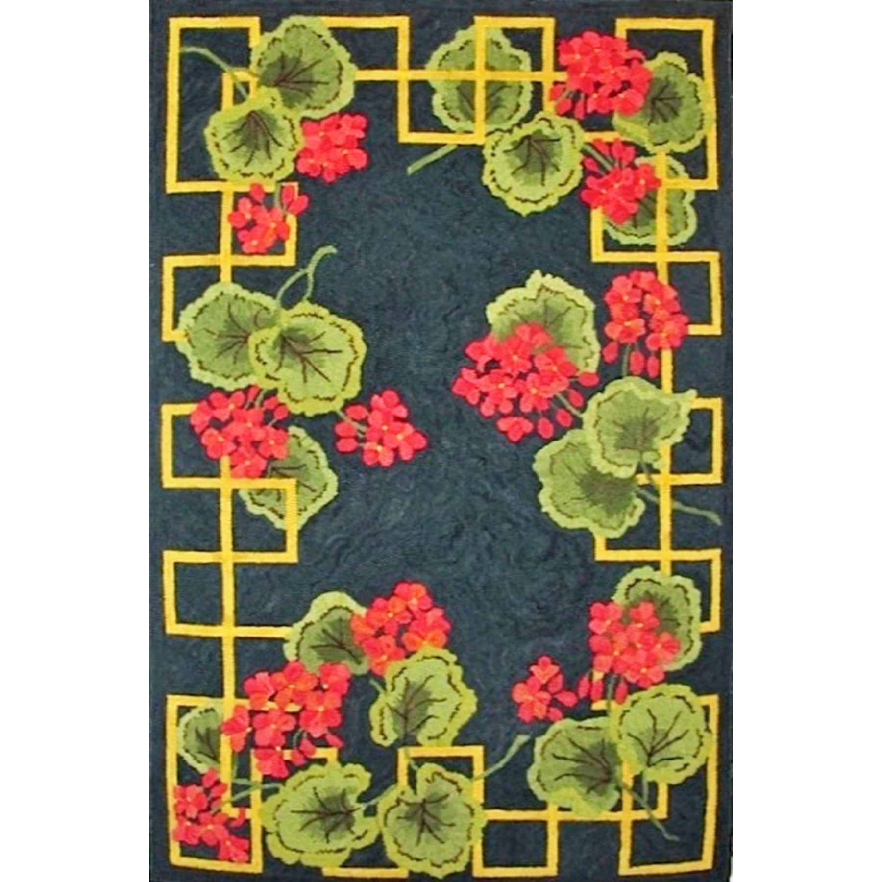 Africa's Gift, rug hooked by Elaine Saxton