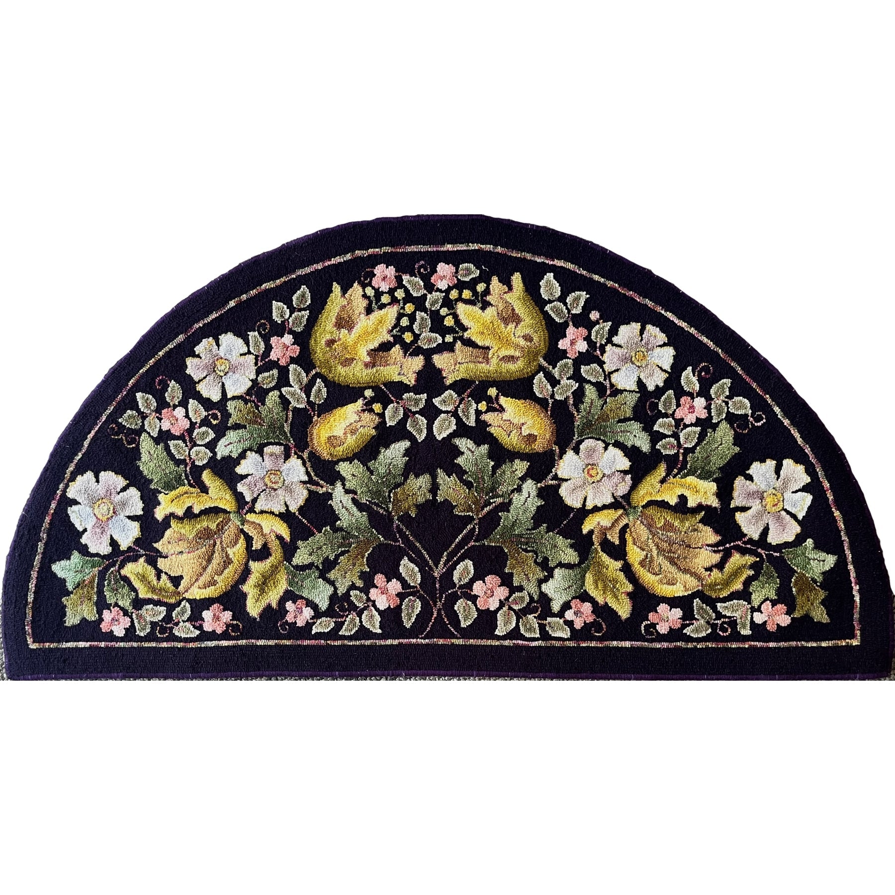 Compton Hearth, rug hooked by Jane McGown Flynn