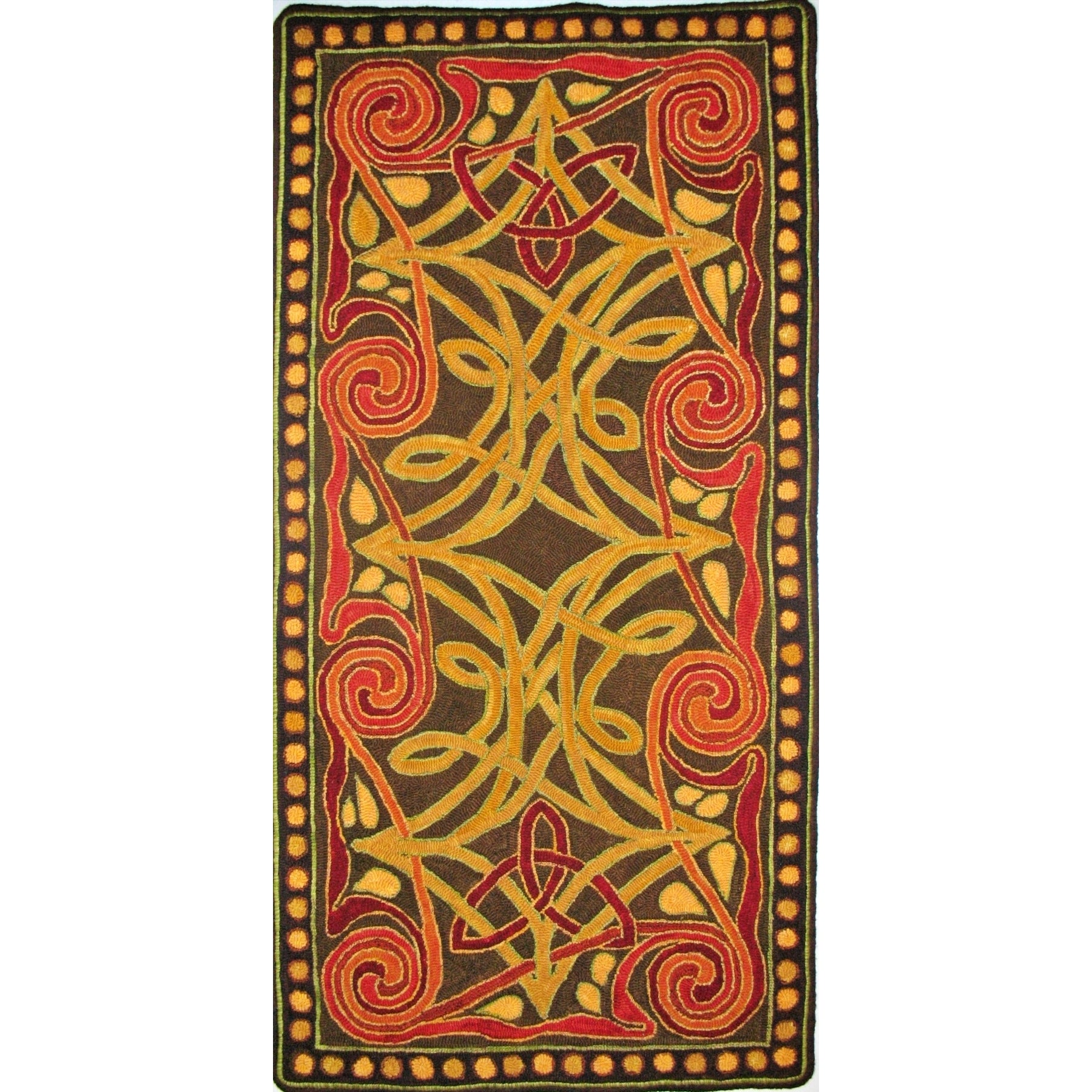 Eternal Love, rug hooked by Linda Powell