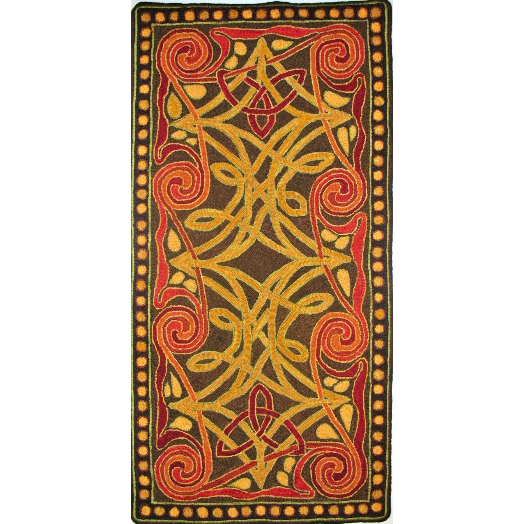 Eternal Love, rug hooked by Linda Powell