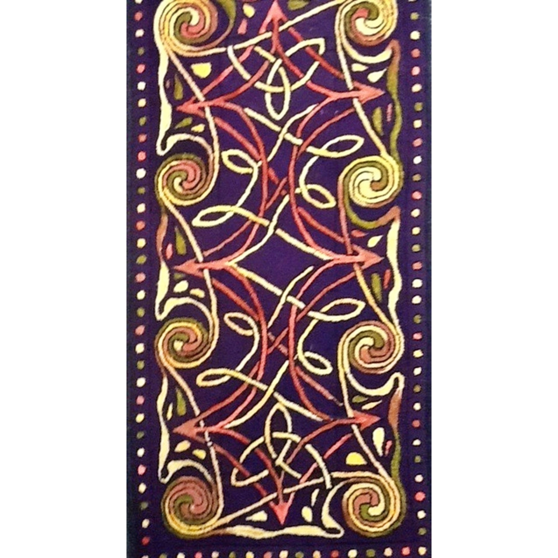 Eternal Love, rug hooked by Mairanne Storm