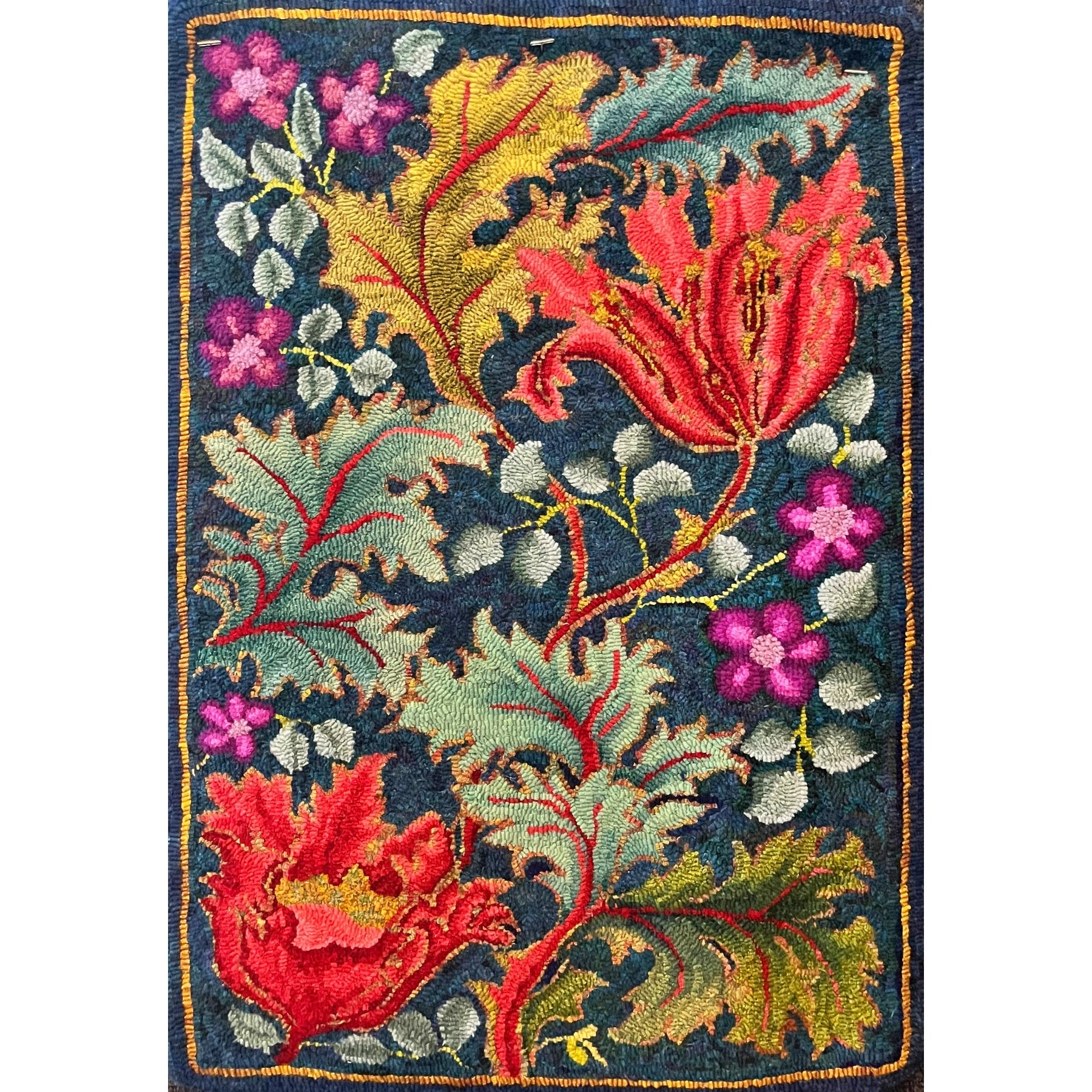 St James Morris, rug hooked by Jane Bridgeman