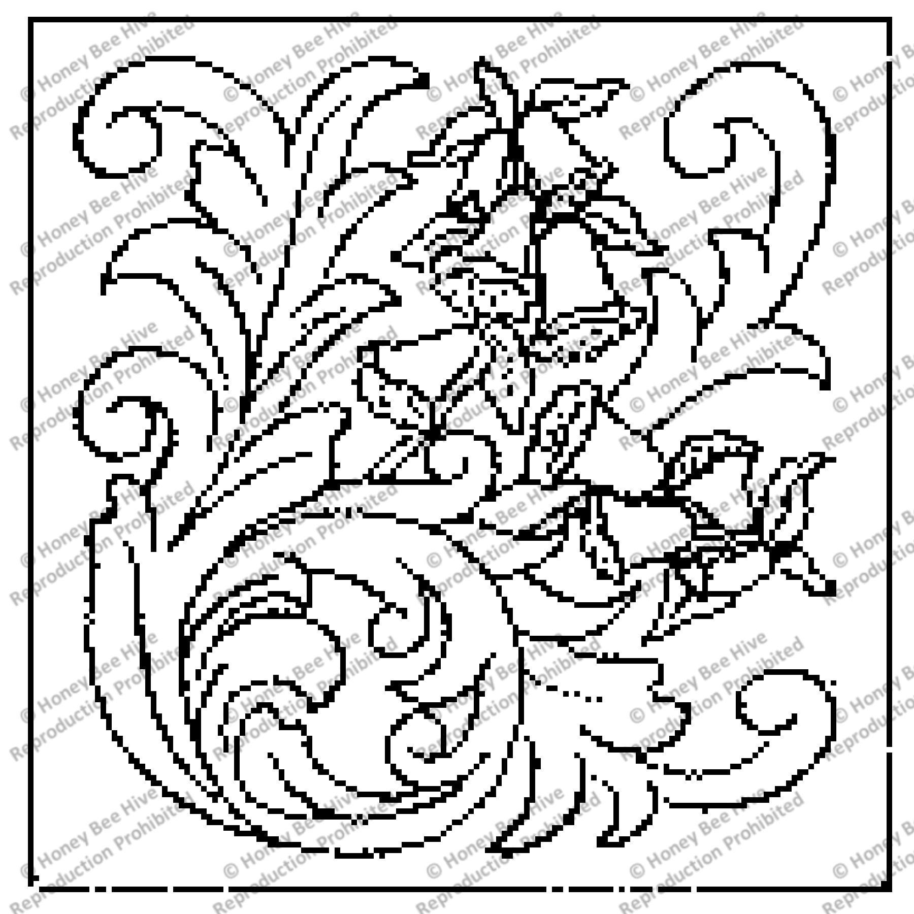 Lady Diana, rug hooking pattern