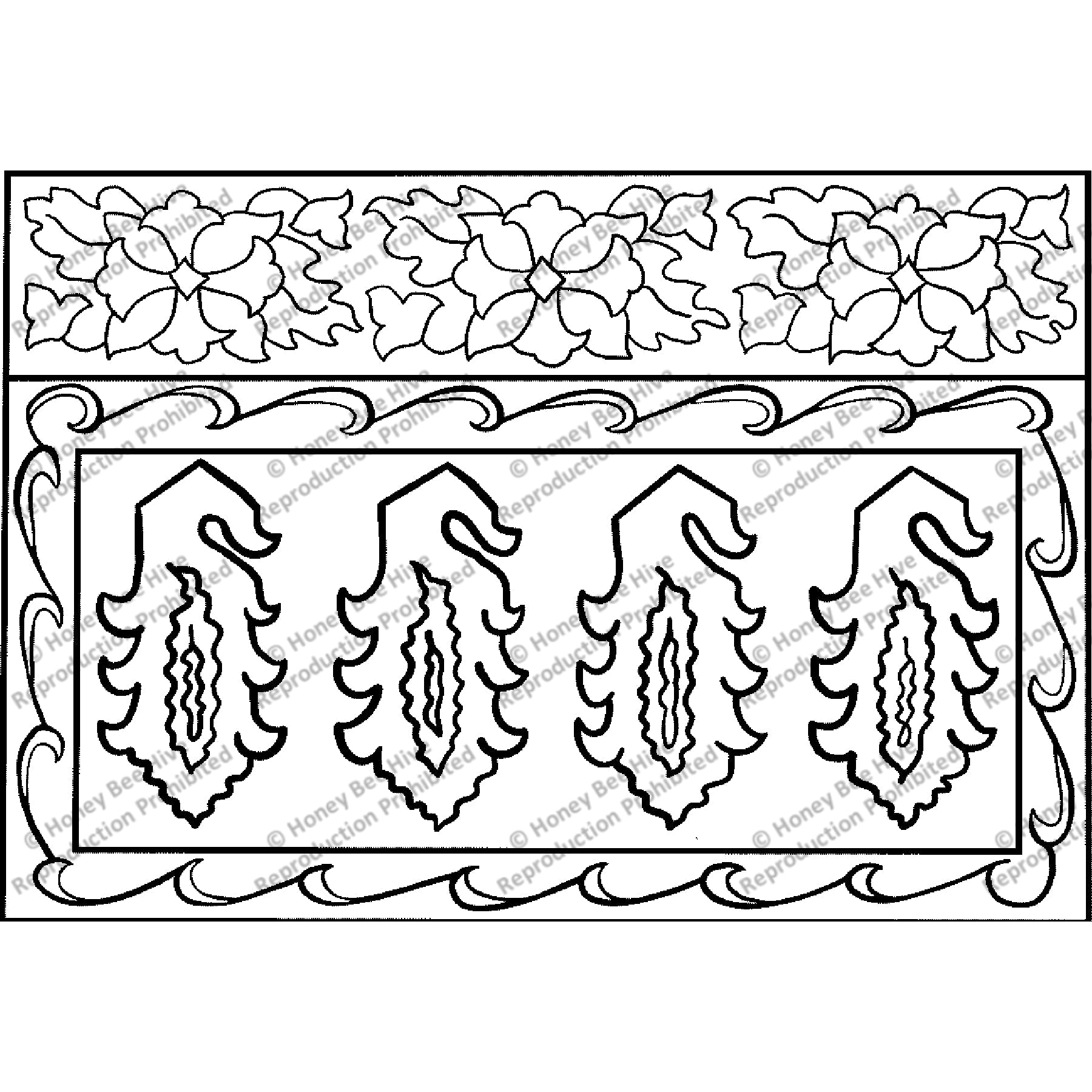 Trinity, rug hooking pattern