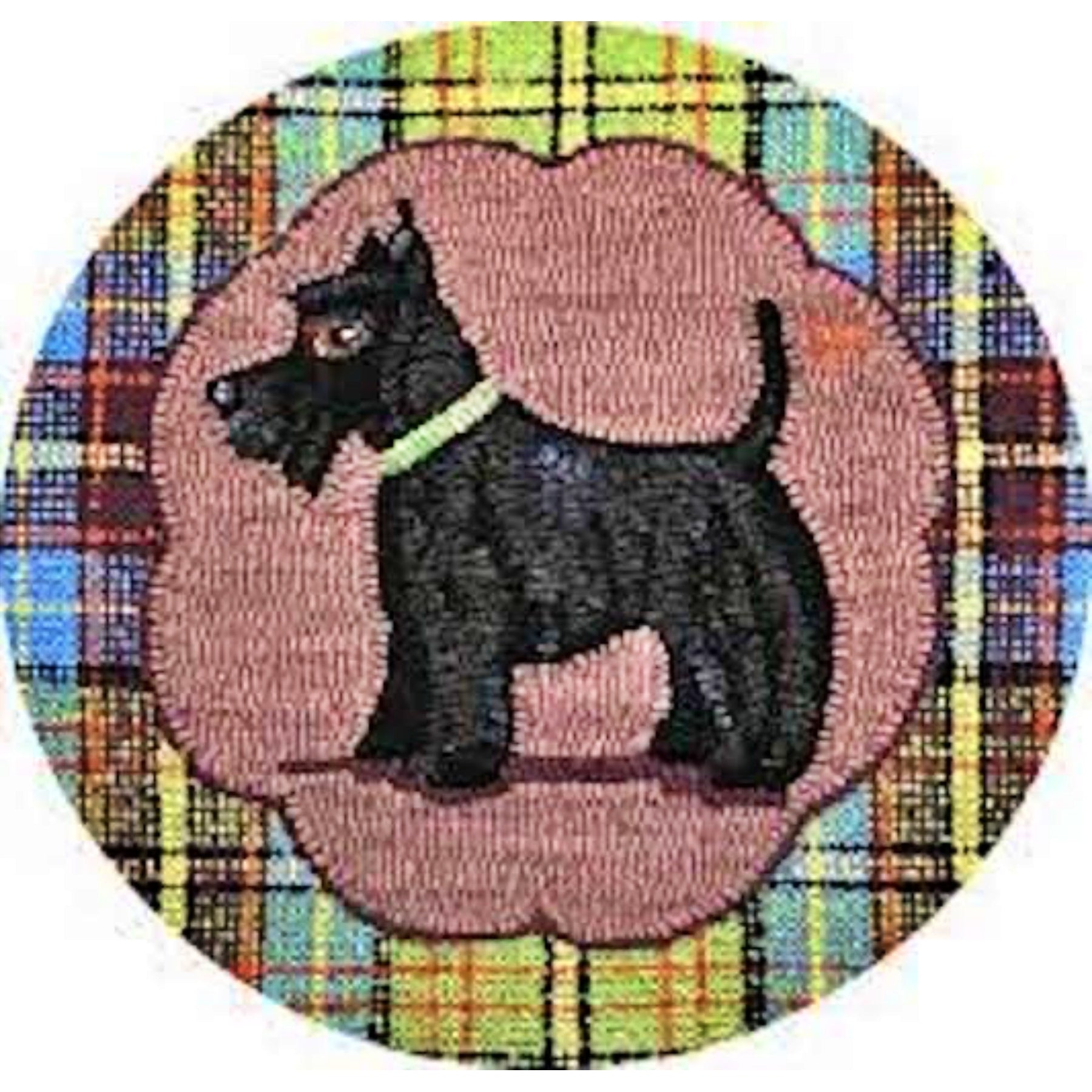 Scottie McGruff, rug hooked by Laura Pierce