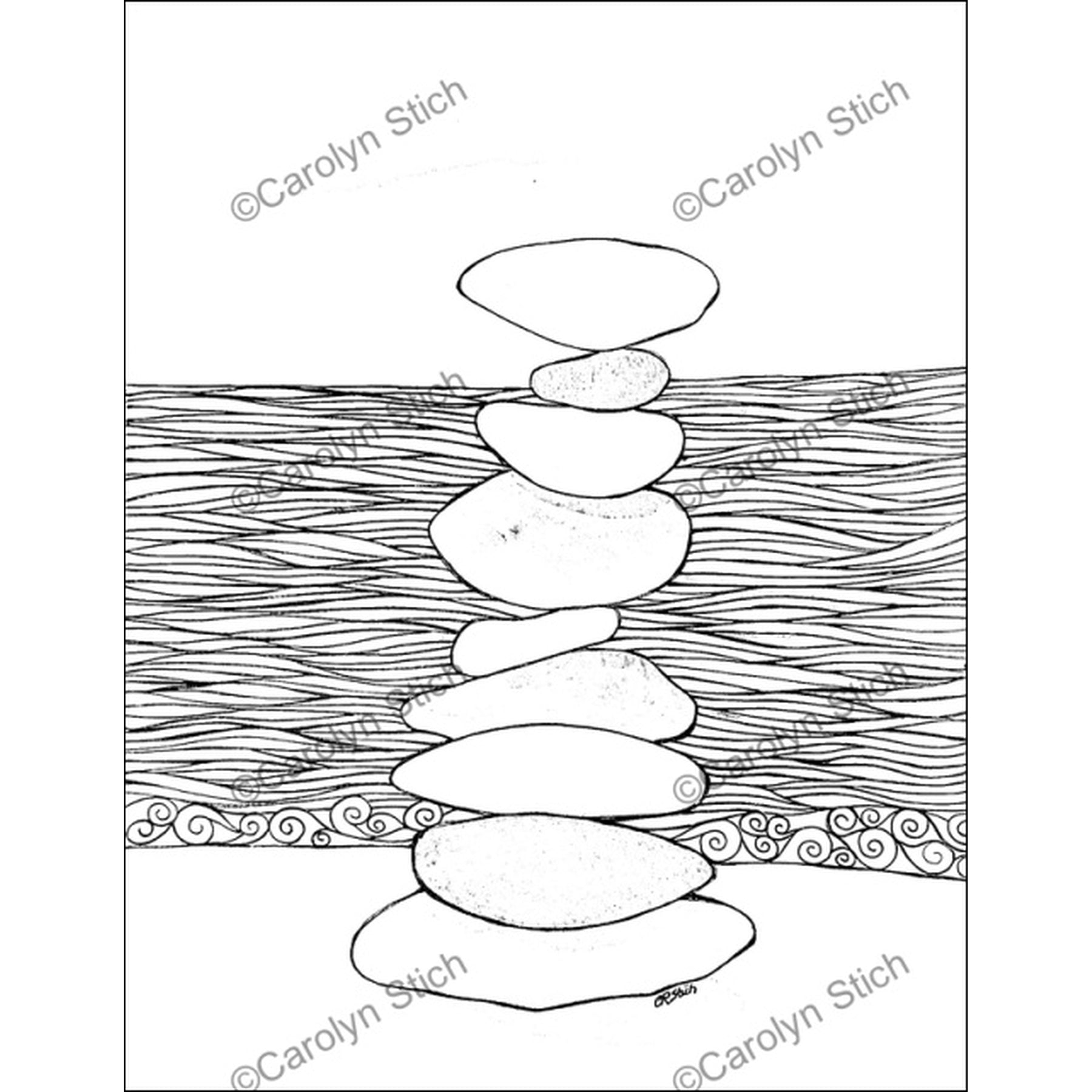 Rug Hooking Pattern: Balanced (CSS1019) | Honey Bee Hive Rug