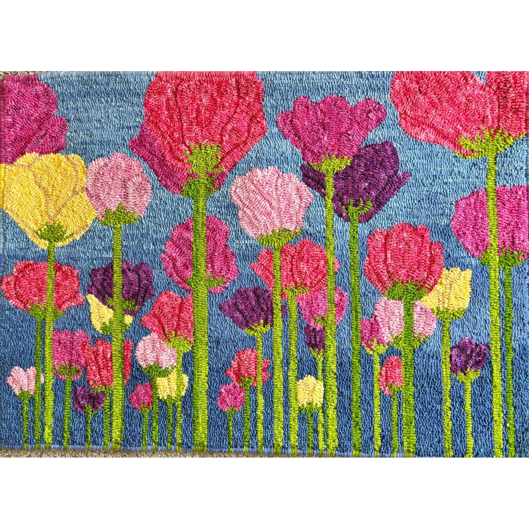 Law and Order, rug hooked by Margaret Bedle