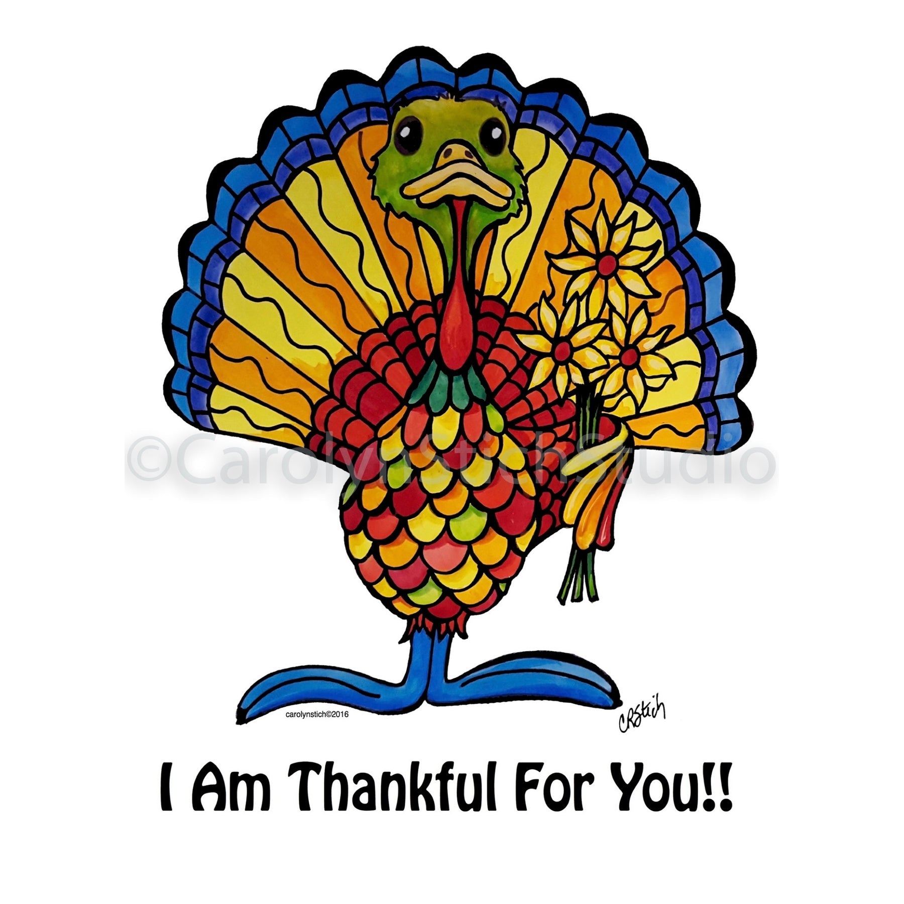 Thankful for You, rug hooking pattern