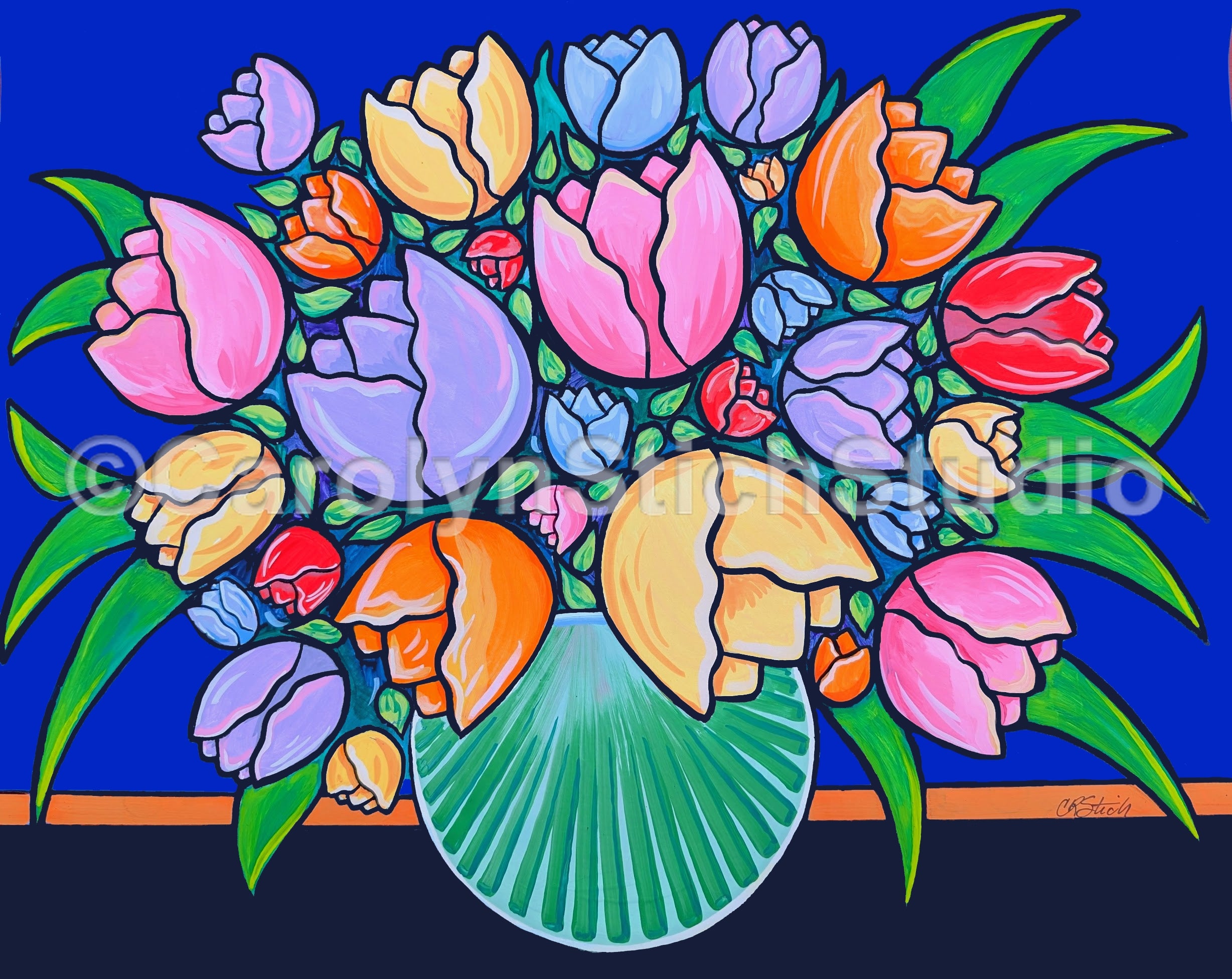Hello Spring!, rug hooking pattern