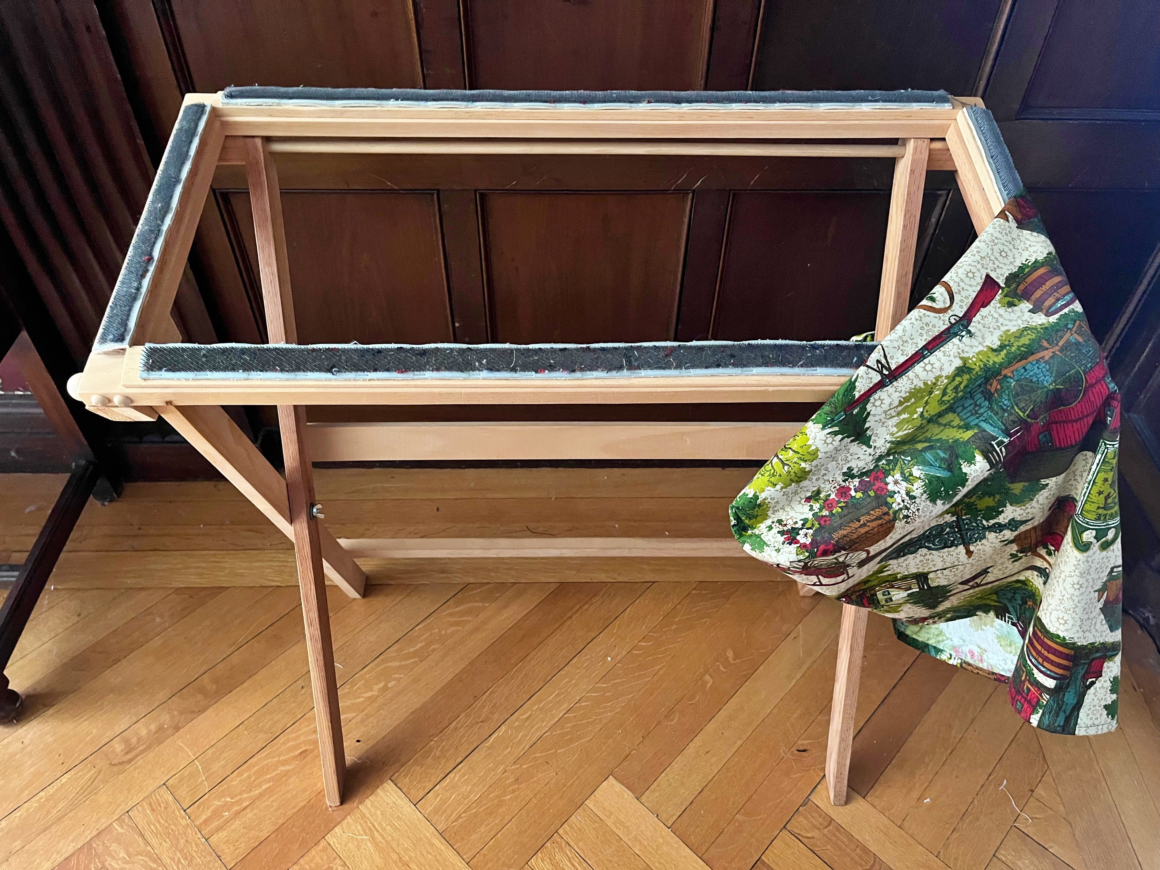 Used Freestanding Rectangular Rug Hooking Frame