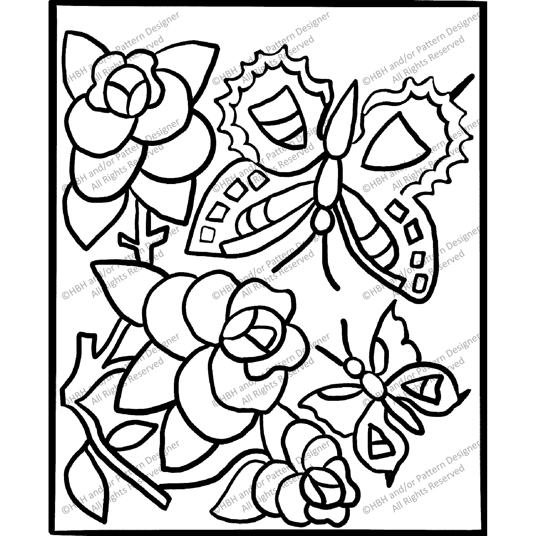 Multicolores Pattern #8, rug hooking pattern