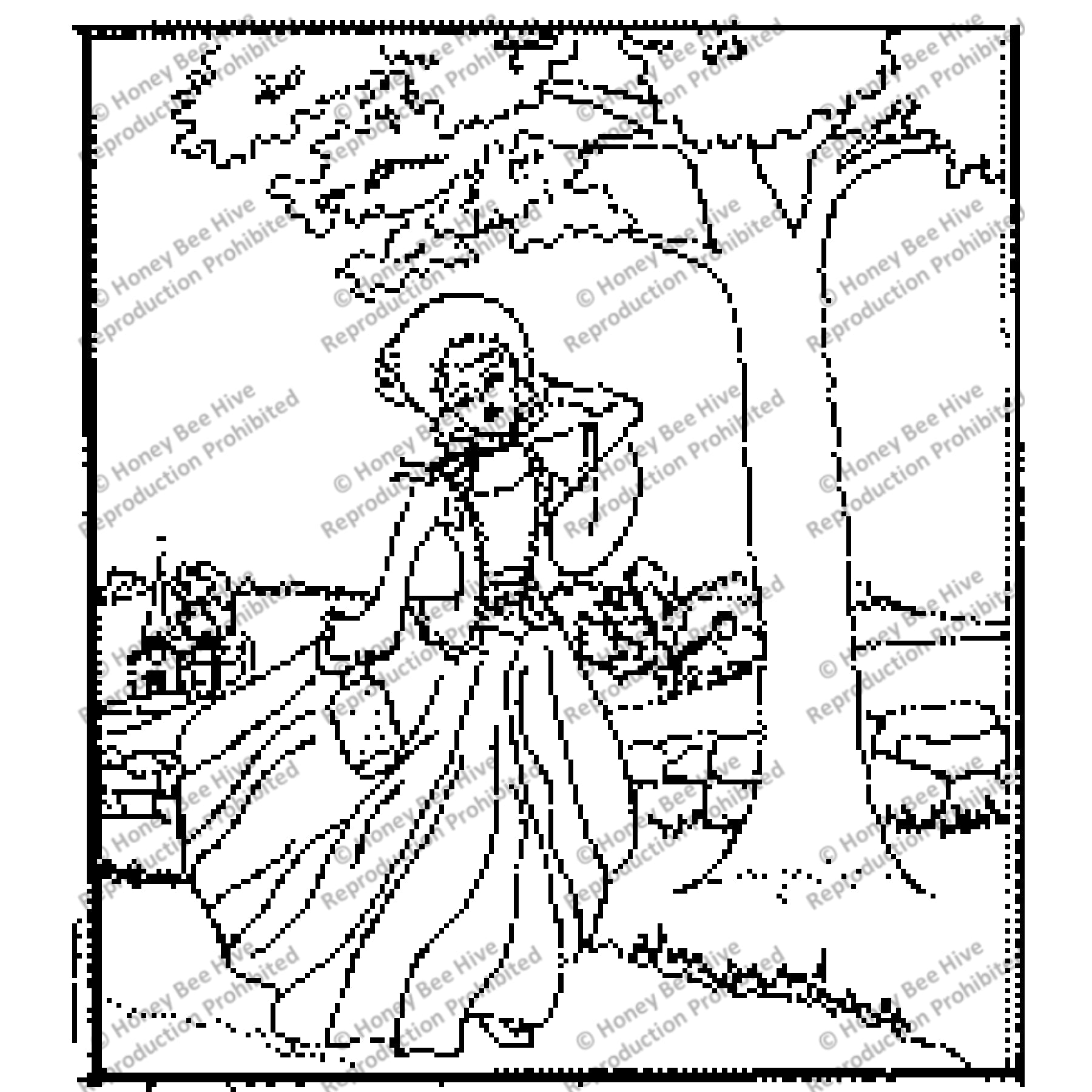 Fall Breezes, rug hooking pattern