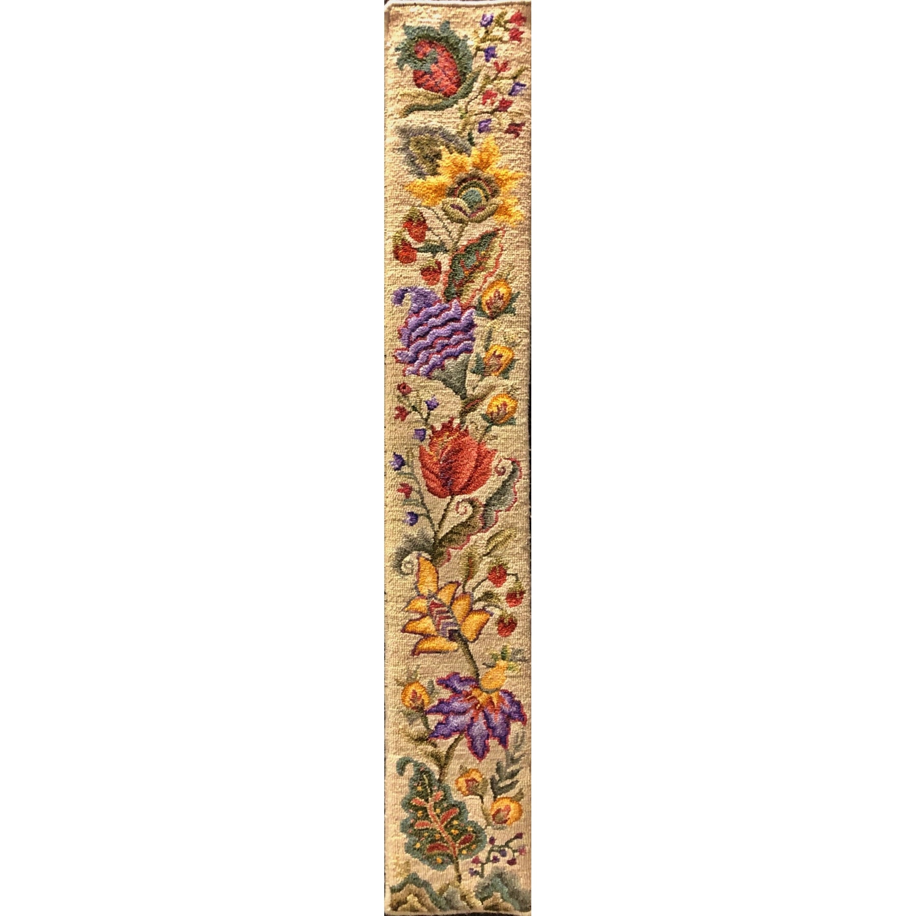 Rug Hooking Pattern: Petit Bell Pull Crewel (P532) | Honey Bee Hive Rug ...